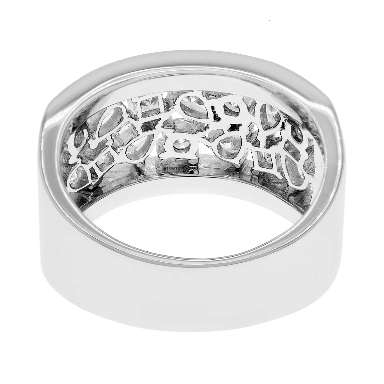 18K White Gold 1.47 Carat Traforato Ring - Image 2
