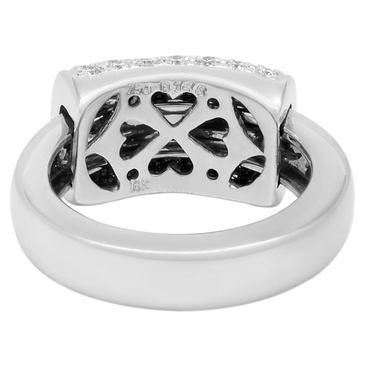 18K White Gold 1.48 Carat Diamond Sliding Ring - Image 2