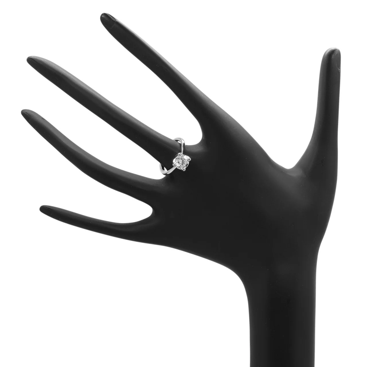 18K White Gold 1.50 Carat Diamond De Beers Solitaire Ring - Image 3