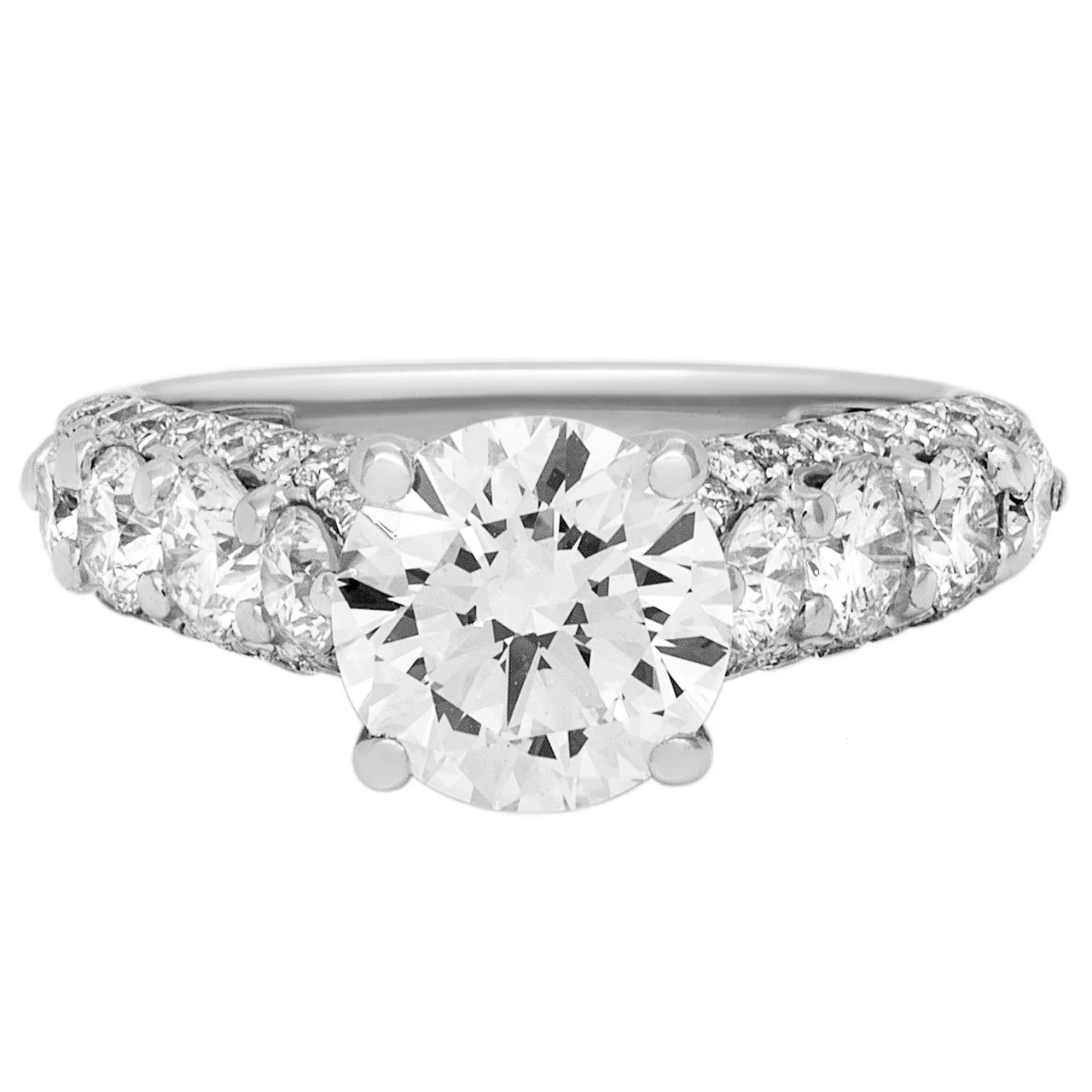18K White Gold 1.56 Carat Diamond Ring
