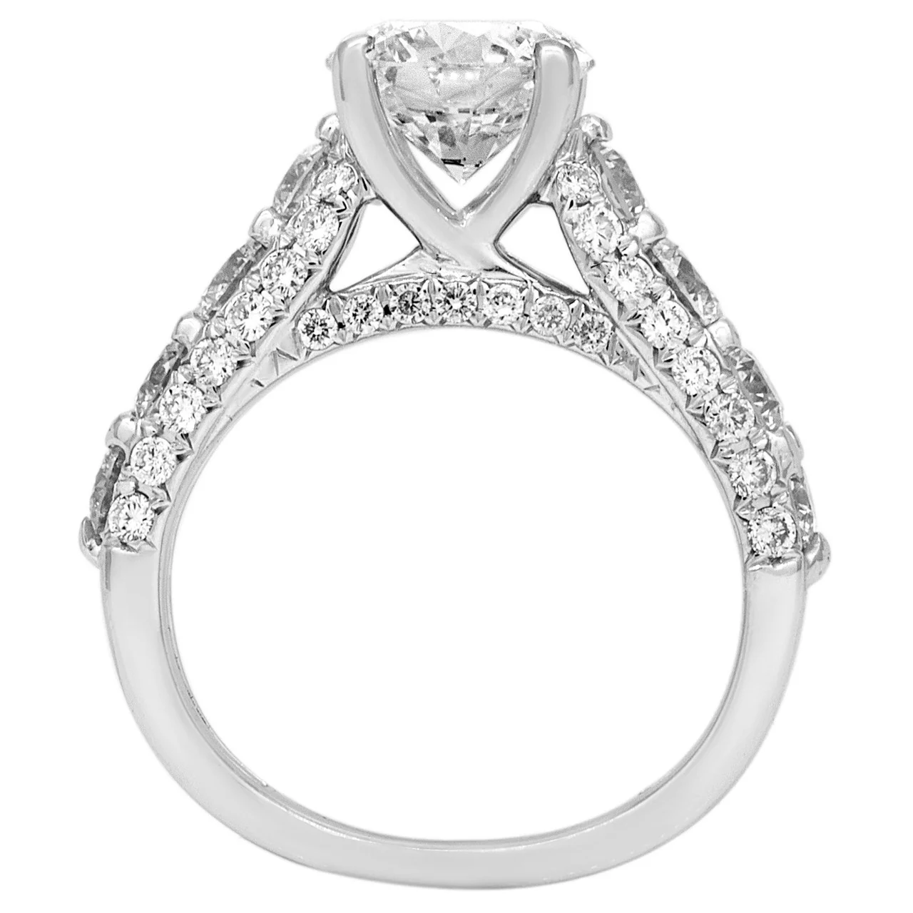 18K White Gold 1.56 Carat Diamond Ring - Image 3