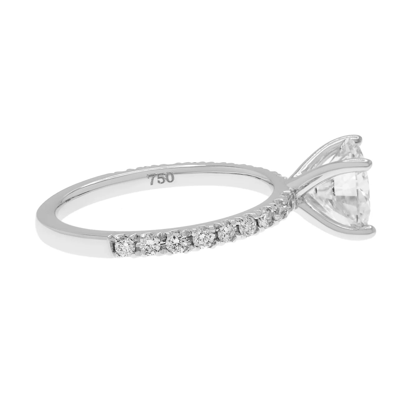 18K White Gold 1.58 Carat Diamond Ring - Image 2