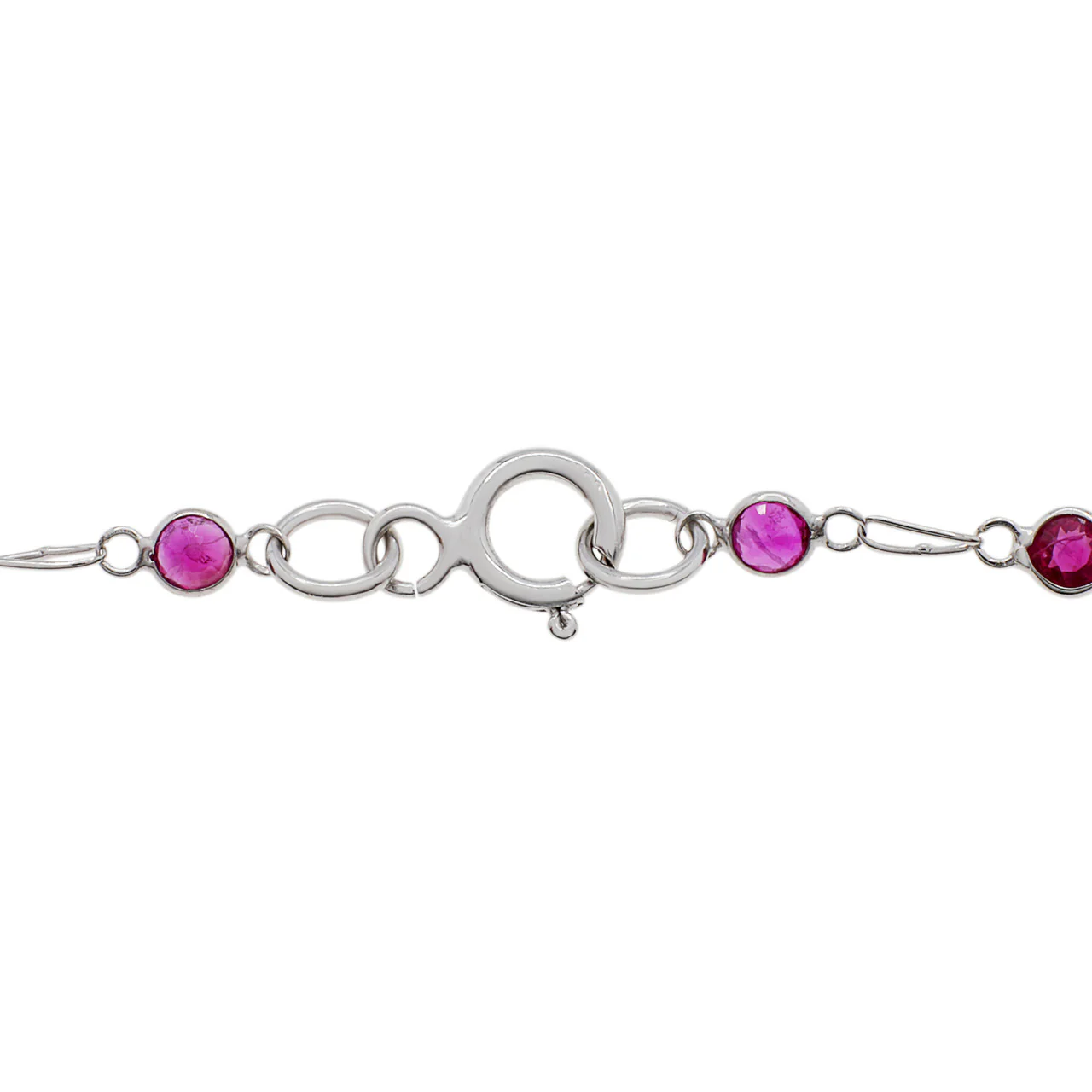 18K White Gold 1.78 Carat Ruby Bracelet - Image 2