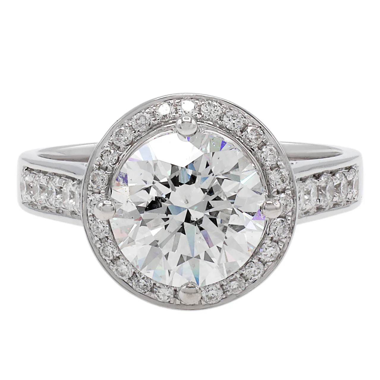 18K White Gold 2.00 Carat Diamond Ring