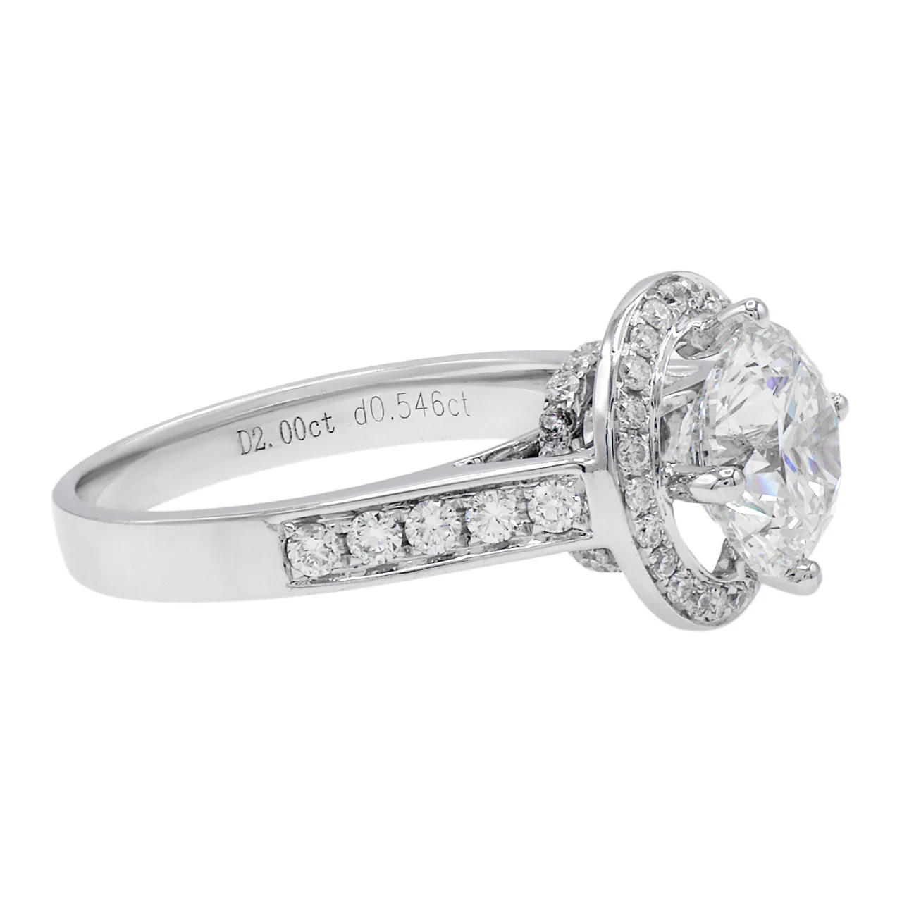 18K White Gold 2.00 Carat Diamond Ring - Image 2