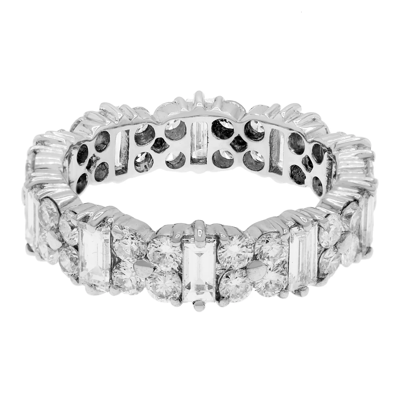18K White Gold 2.30 Carat Diamond Eternity Band - Image 2