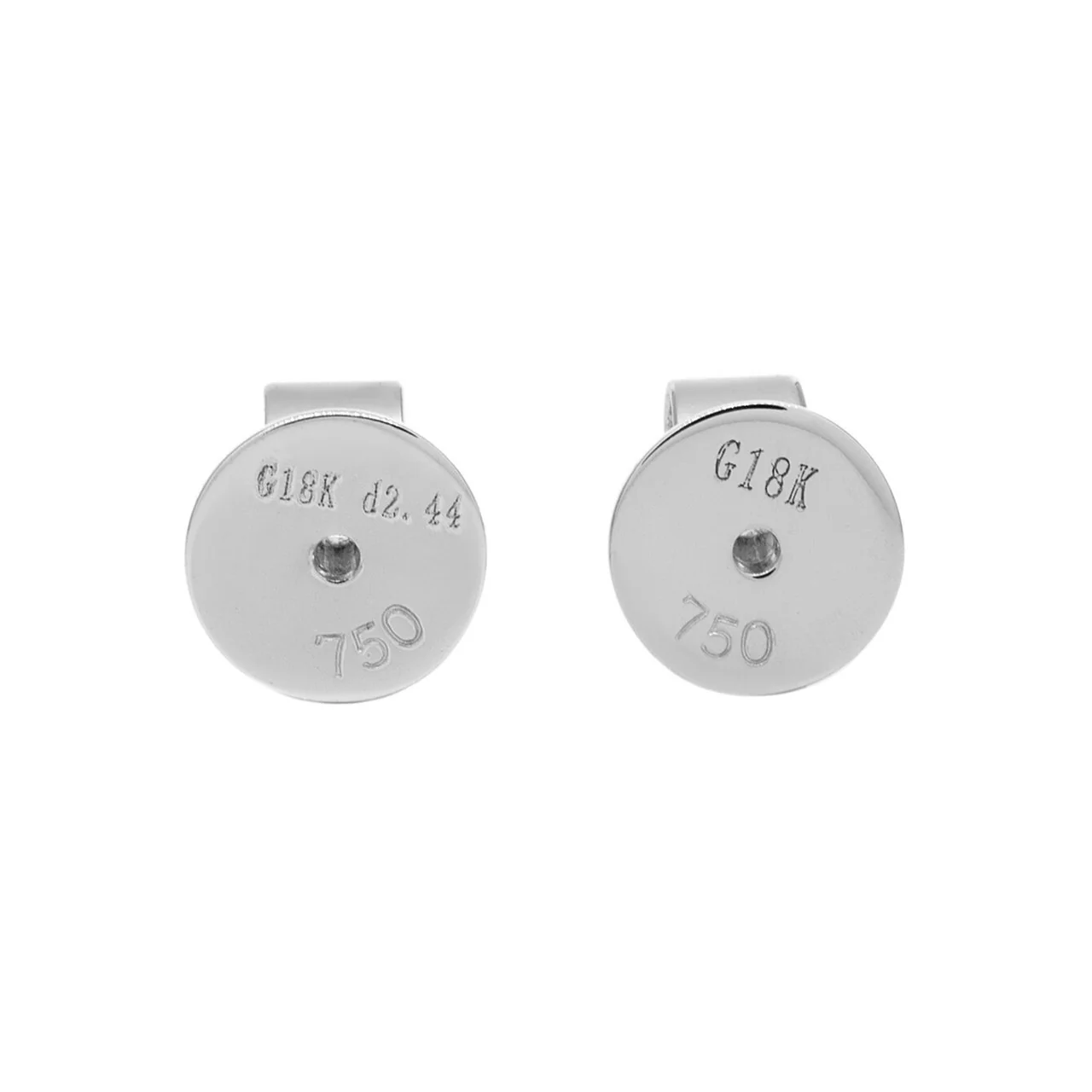 18K White Gold 2.38 Carat Diamond Drop Earrings - Image 3