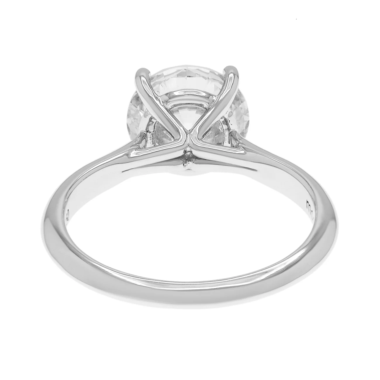 18K White Gold 2.55 Carat Diamond Solitaire Ring - Image 2