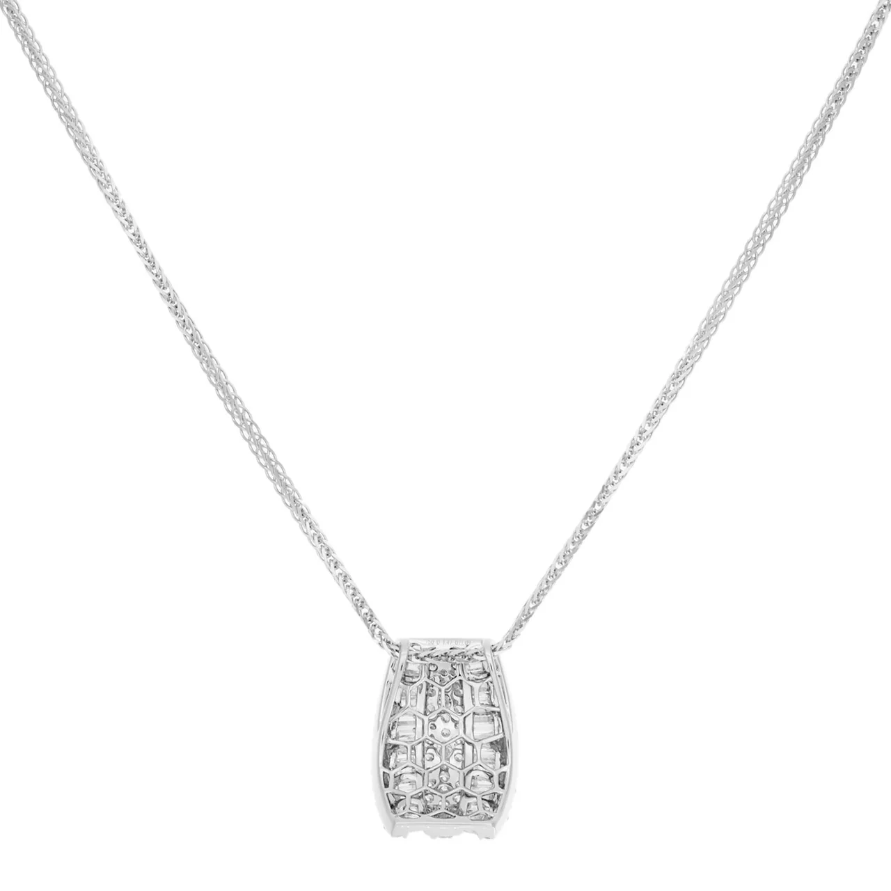 18K White Gold 2.56 Carat Diamond Pendant - Image 2