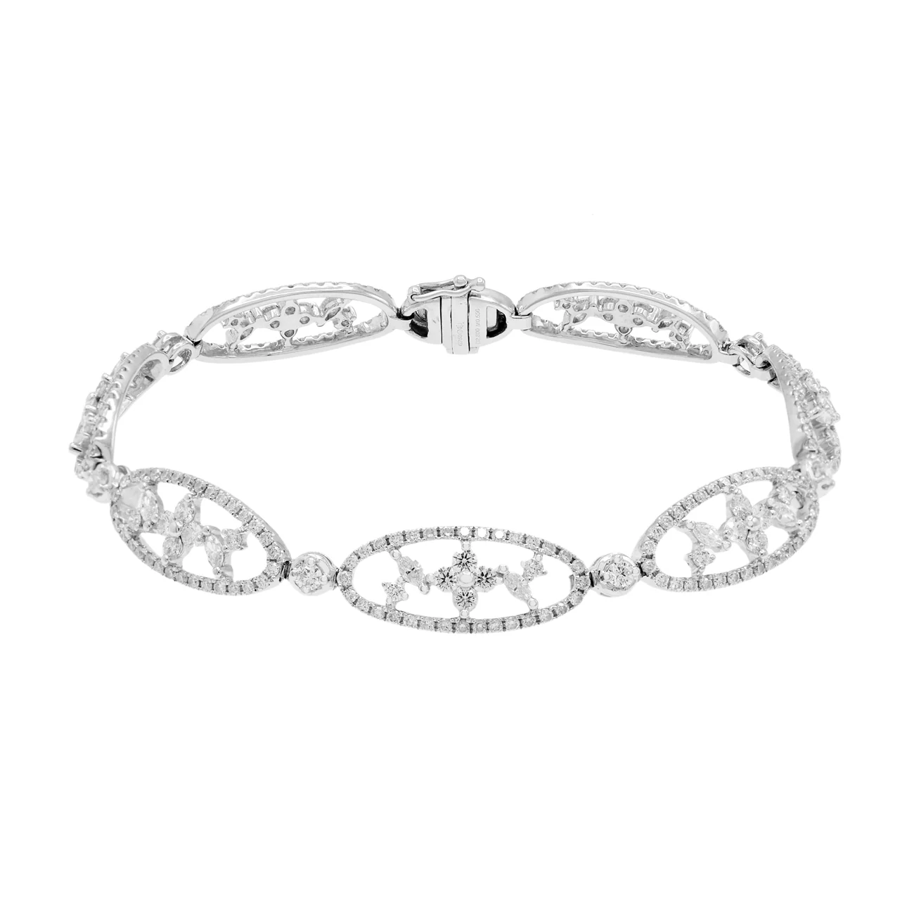 18K White Gold 2.80 Carat Diamond Bracelet