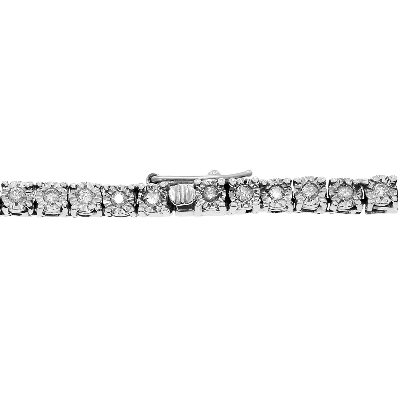 18K White Gold 2.86 Carat Riviere Diamond Necklace - Image 2