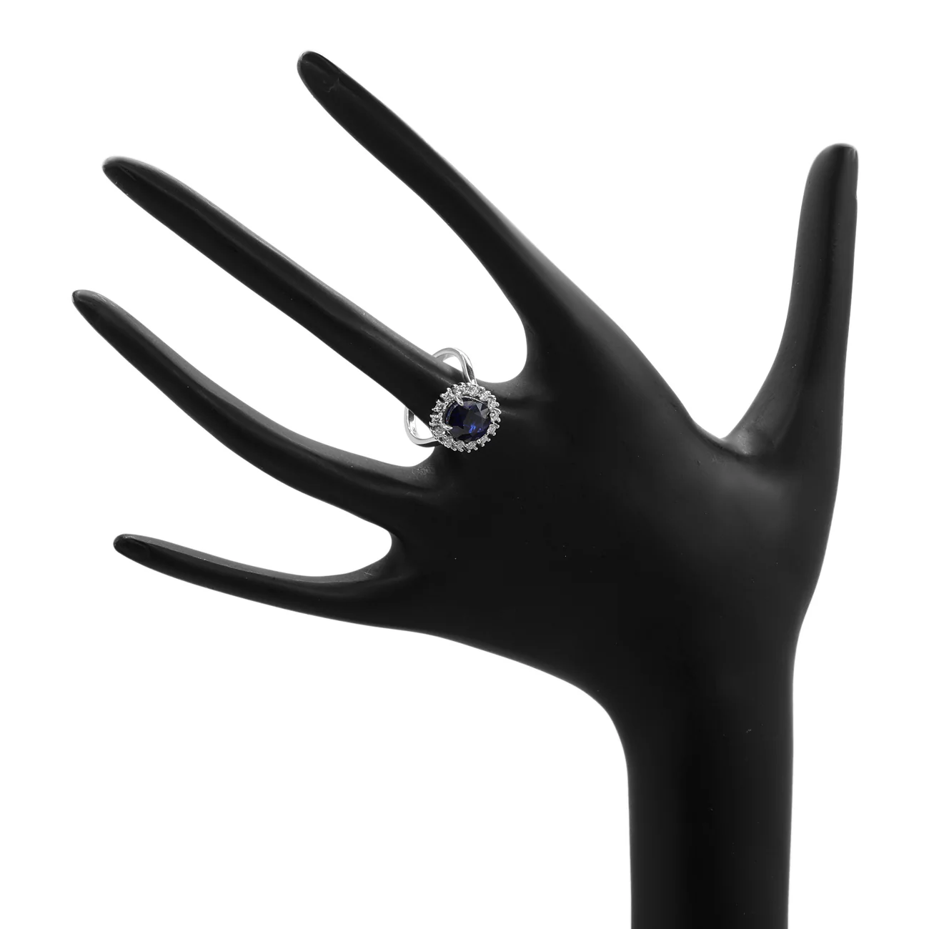 18K White Gold 2.97 Carat Sapphire Ring - Image 3
