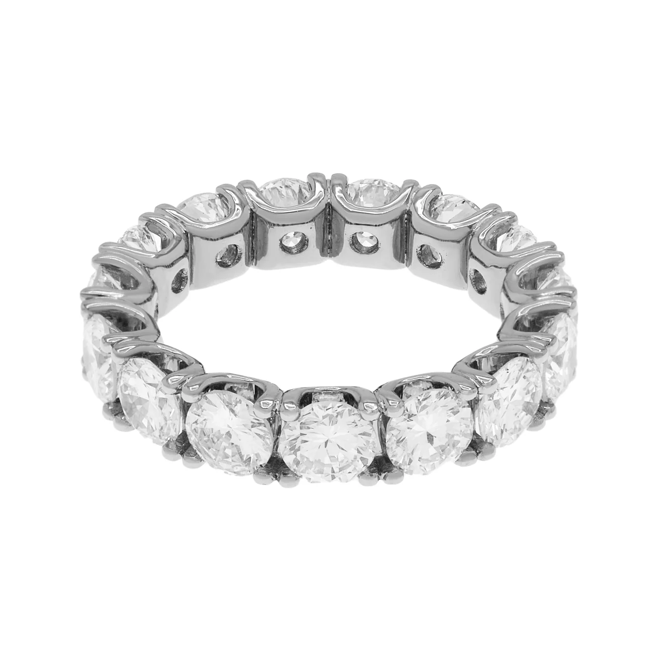 18K White Gold 5.03 Carat Diamond Eternity Ring - Image 2