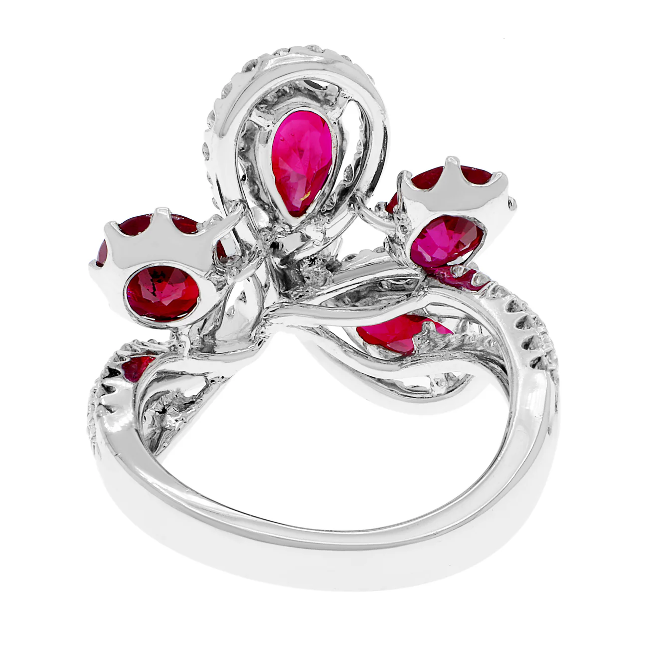 18K White Gold 5.03 Carat Ruby Ring - Image 2
