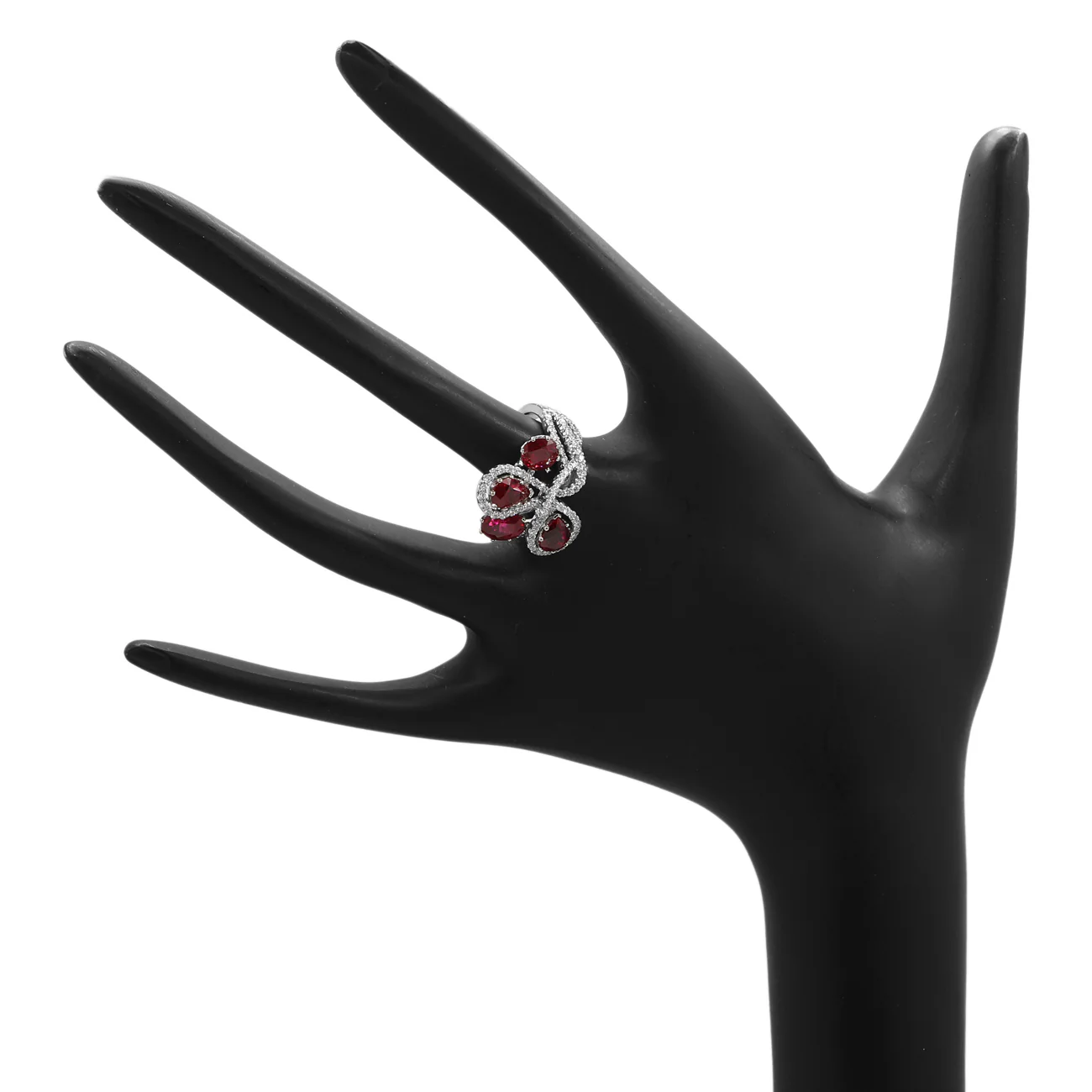 18K White Gold 5.03 Carat Ruby Ring - Image 3