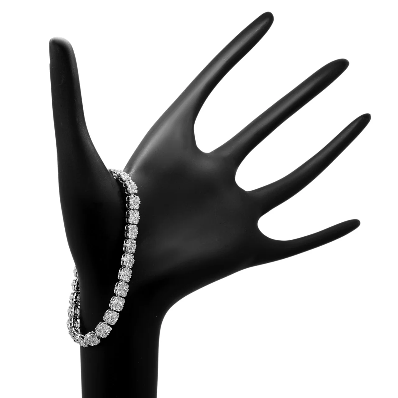 18K White Gold 8.45 Carat Diamond Bracelet - Image 3