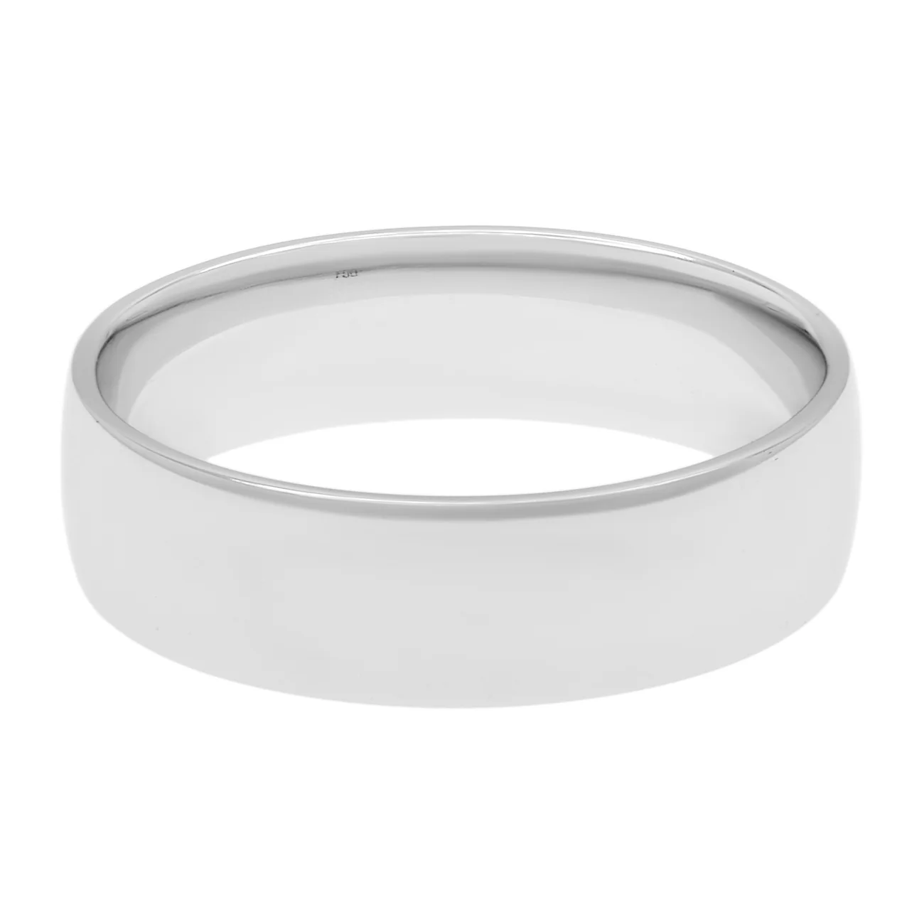 18K White Gold Band Ring - Image 2