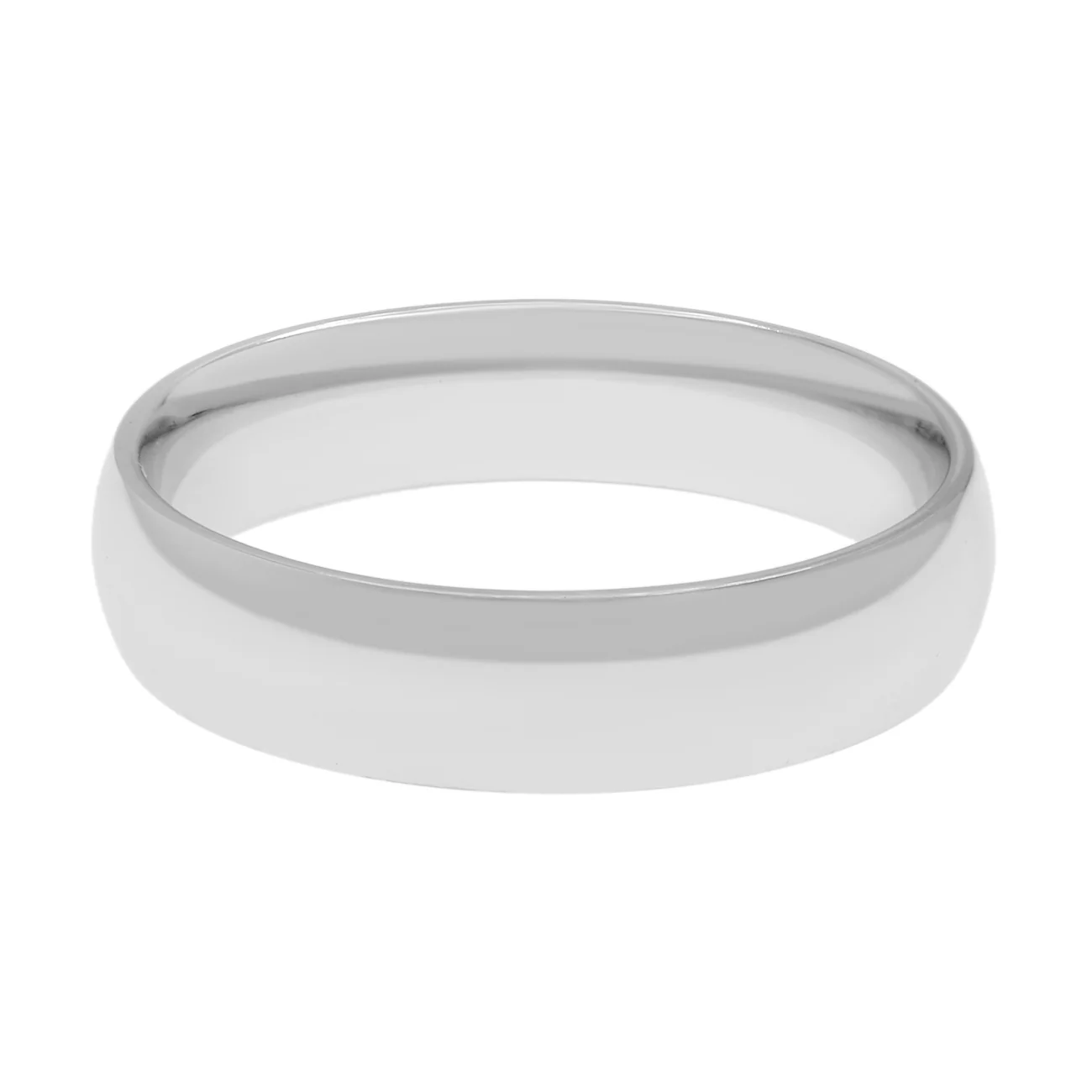 18K White Gold Band Ring - Image 2