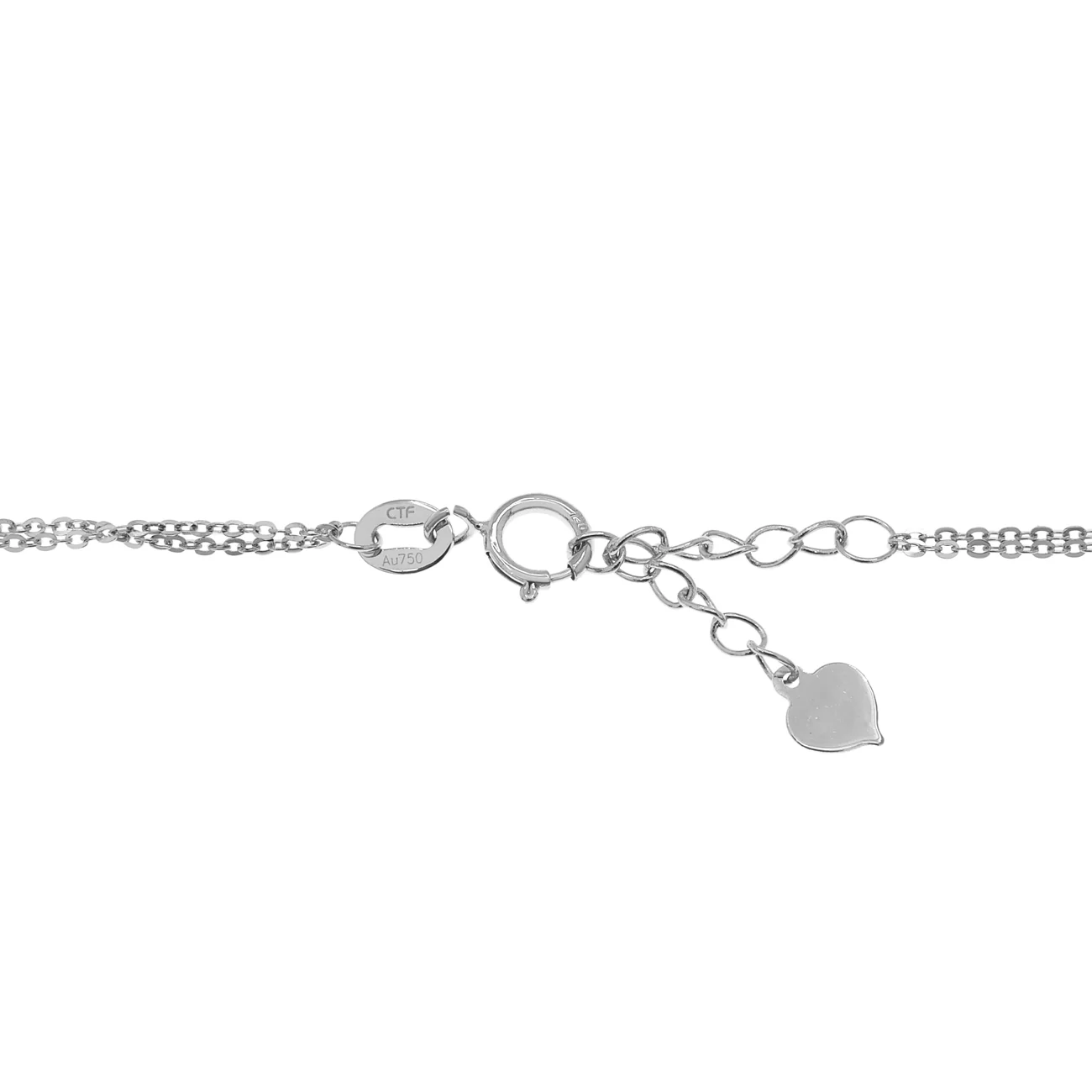 18K White Gold Crown Bracelet - Image 2