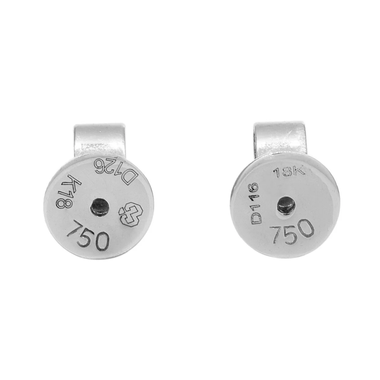 18K White Gold 1.12 Carat Diamond Blossom Ear Pendants - Image 3