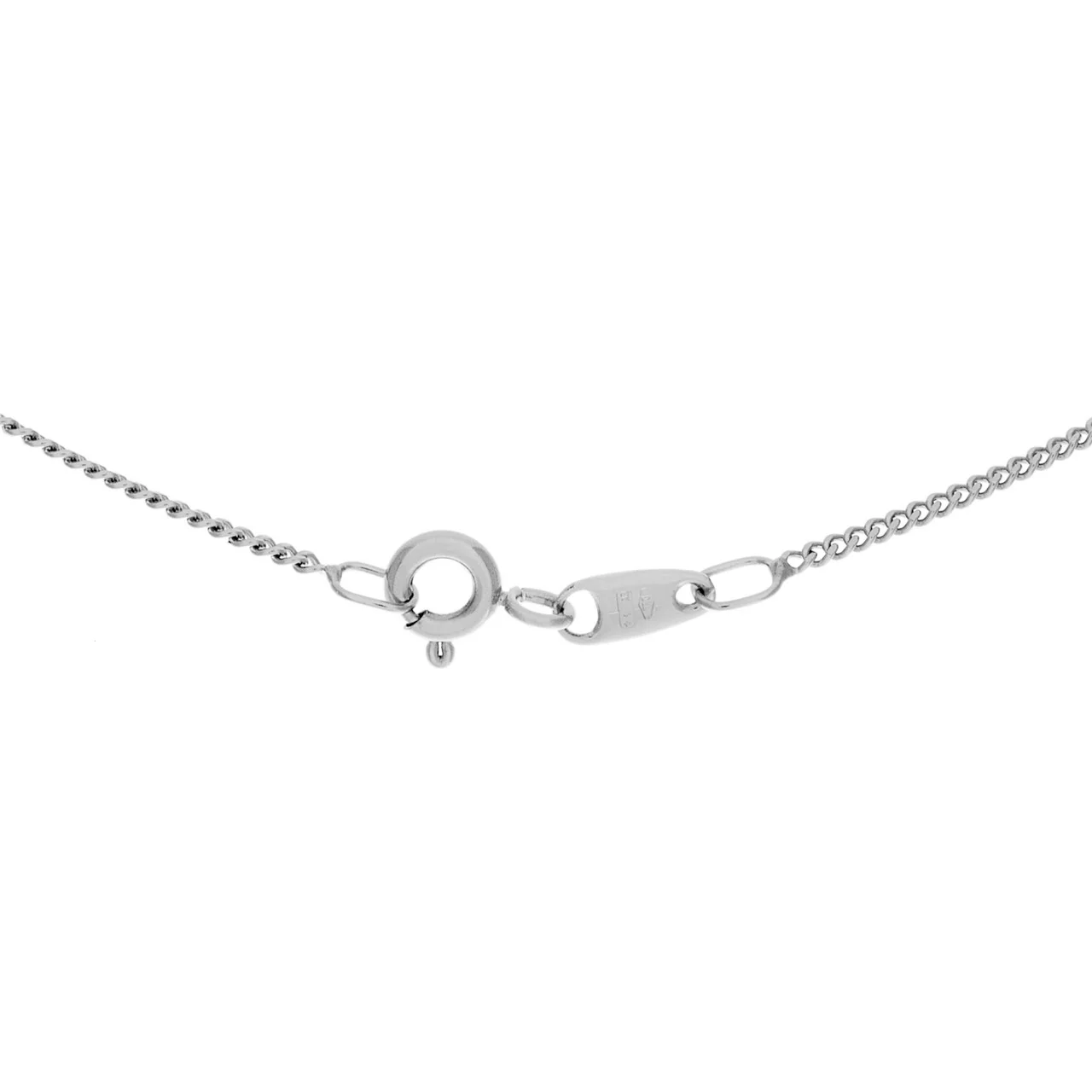 18K White Gold Diamond Pink Sapphire Pendant Necklace - Image 4