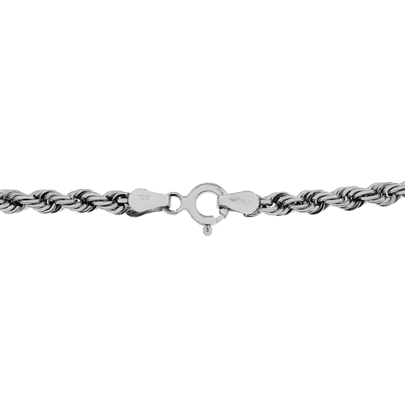 18K White Gold Rope Bracelet - Image 2