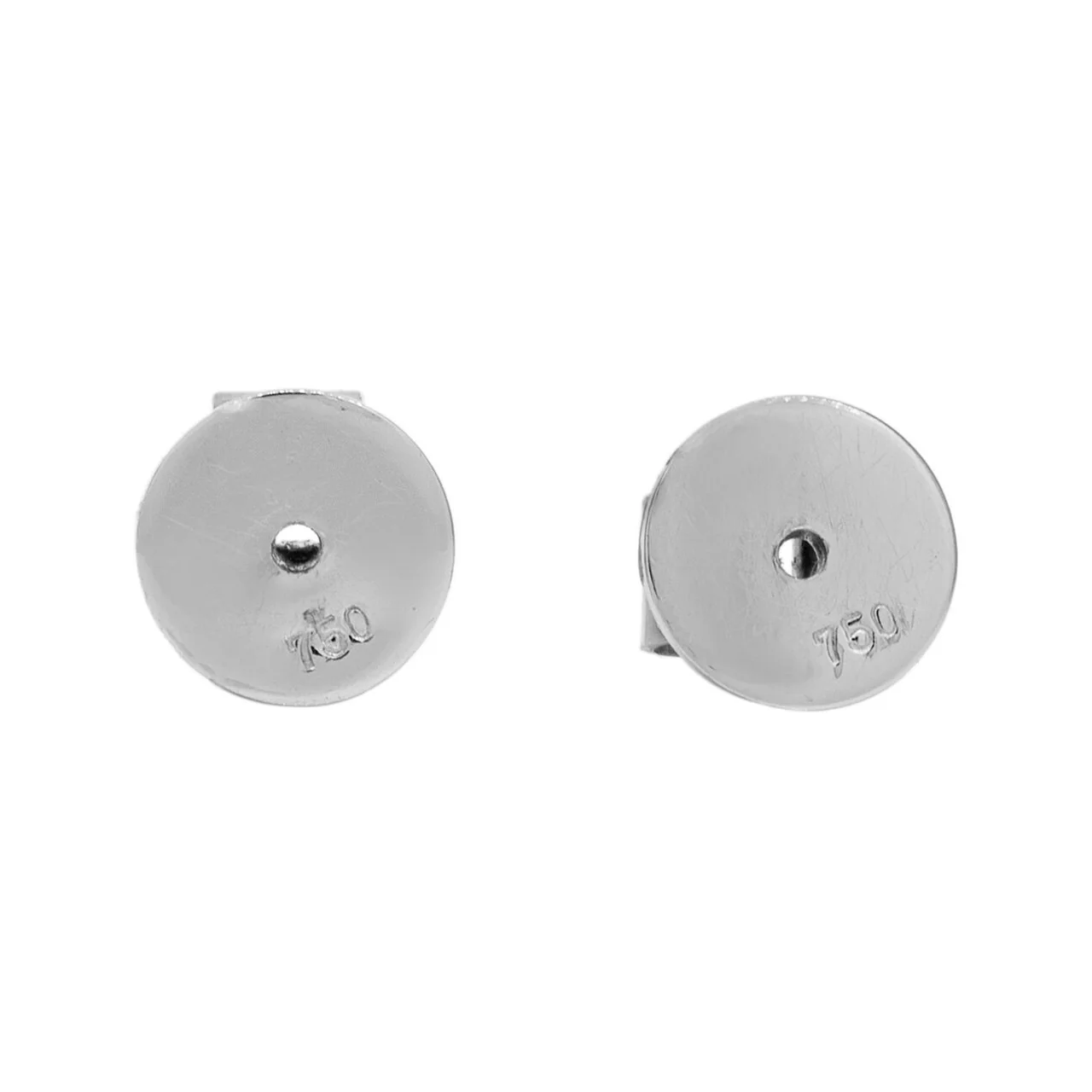 18K White Gold South Sea Pearl Diamond Earrings - Image 3