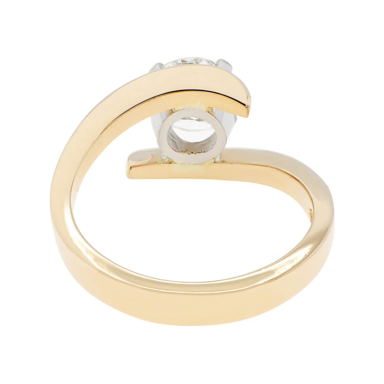18K Yellow Gold 0.93 Carat Diamond Solitaire Ring - Image 2