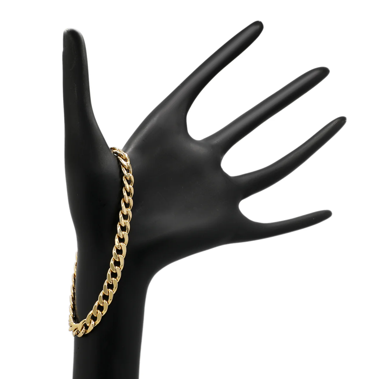 18K Yellow Gold Curb Link Bracelet - Image 3