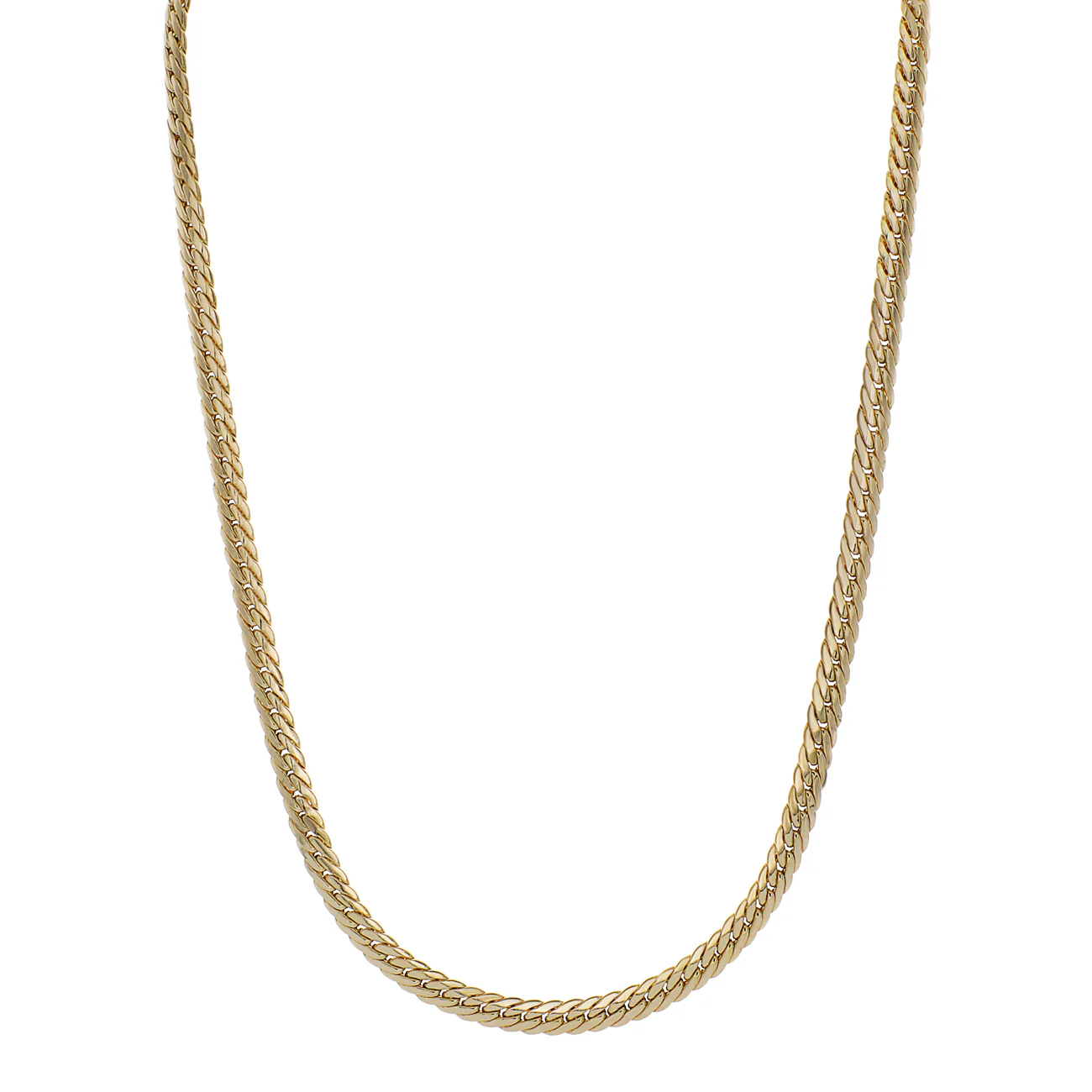 18K Yellow Gold Curb Link Chain