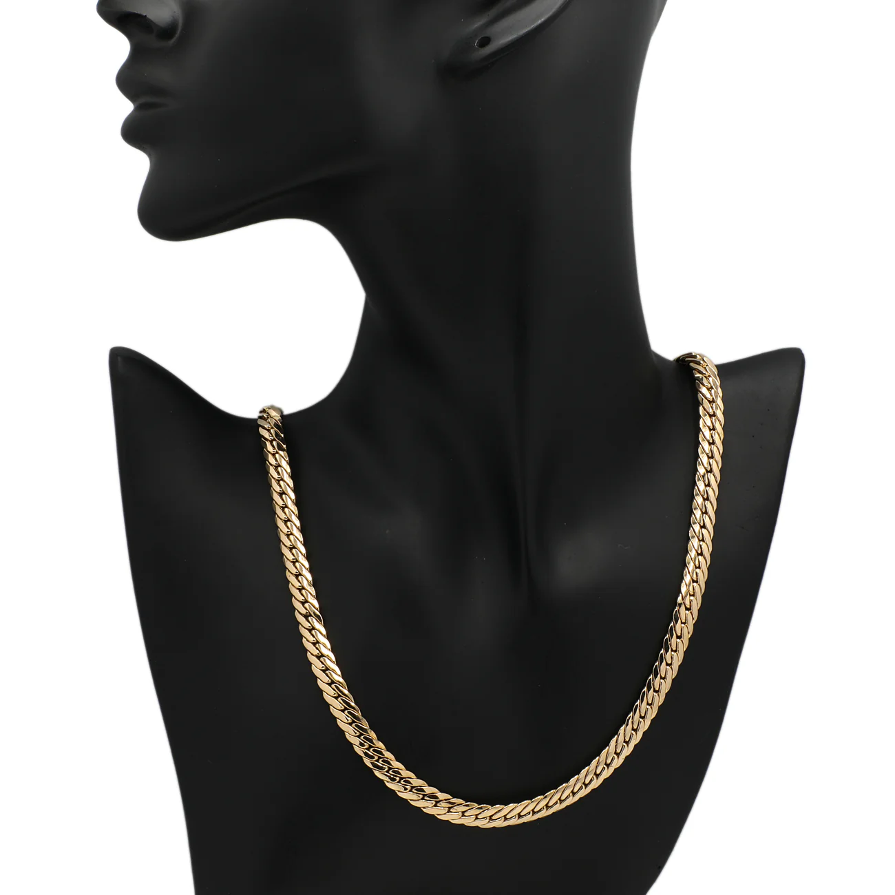 18K Yellow Gold Curb Link Chain - Image 3