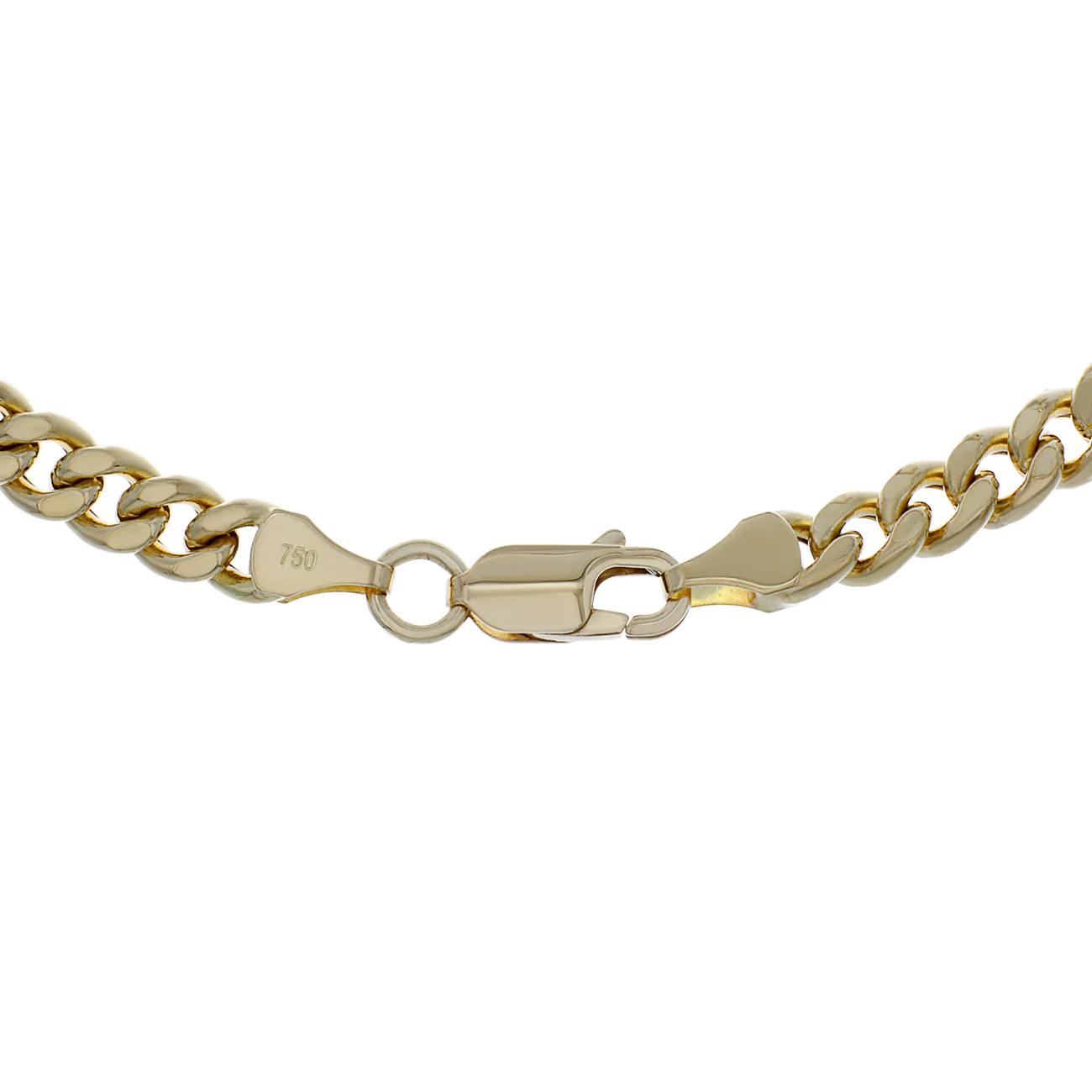 18K Yellow Gold Curb Link Chain - Image 2
