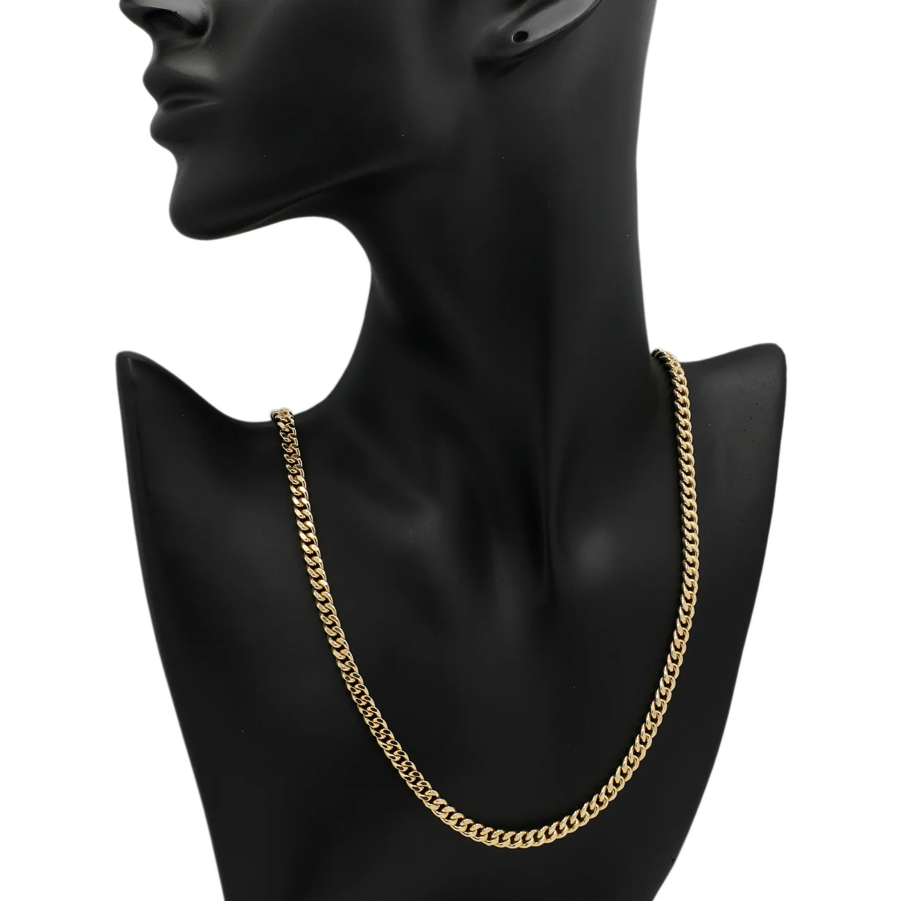 18K Yellow Gold Curb Link Chain - Image 3
