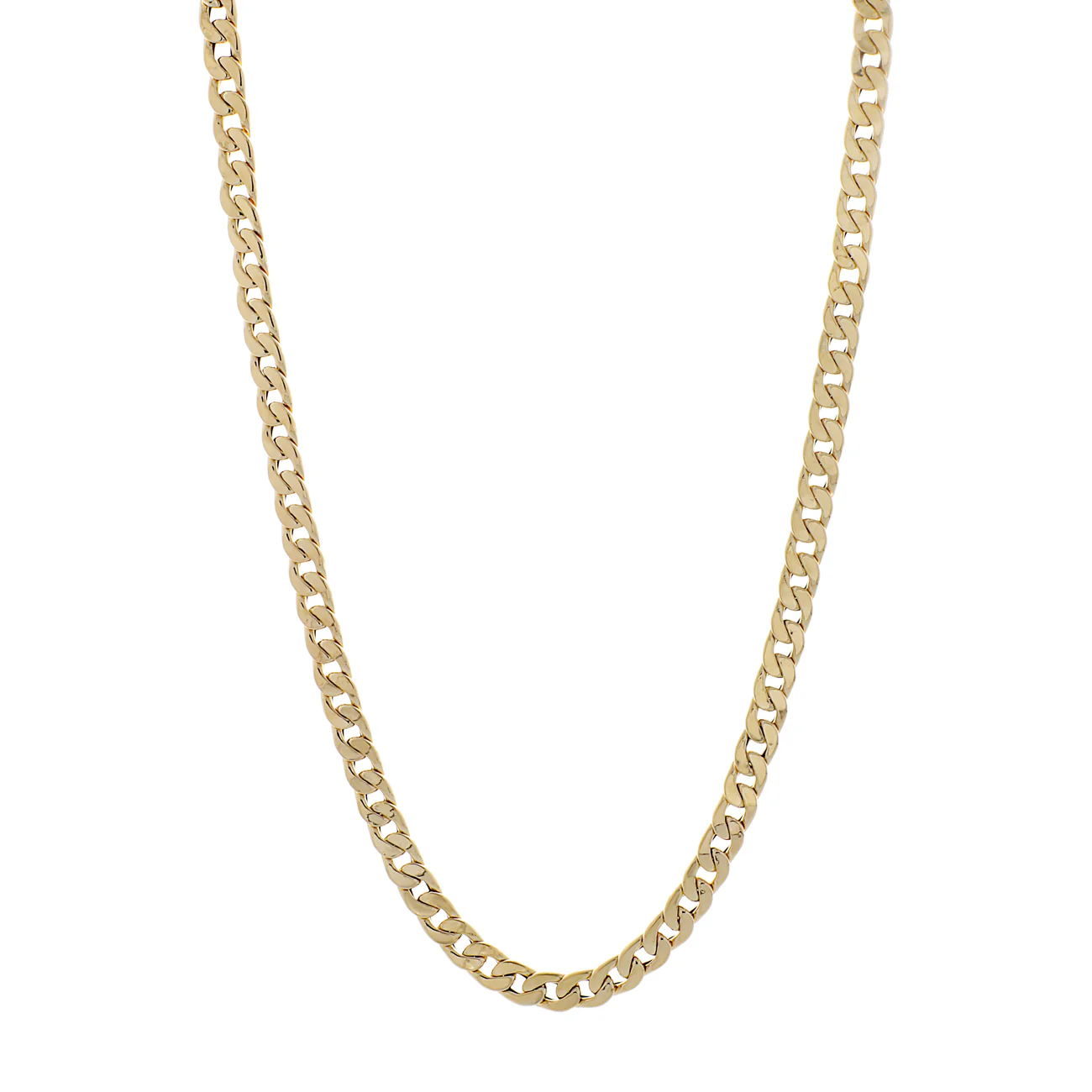 18K Yellow Gold Curb Link Chain