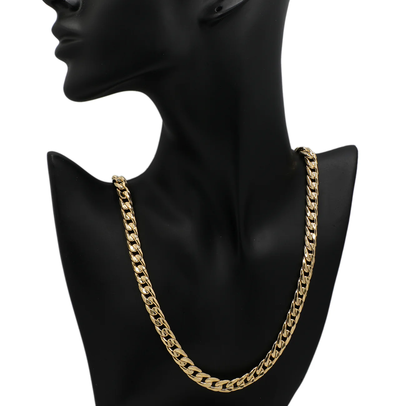18K Yellow Gold Curb Link Chain - Image 3