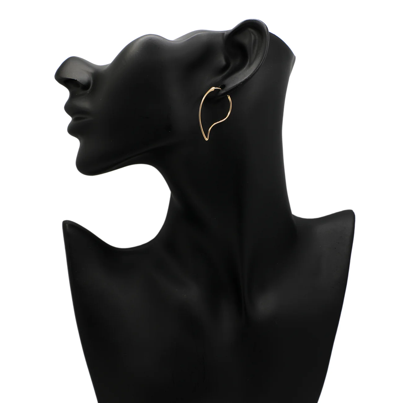 18K Yellow Gold Hoop Earrings - Image 3