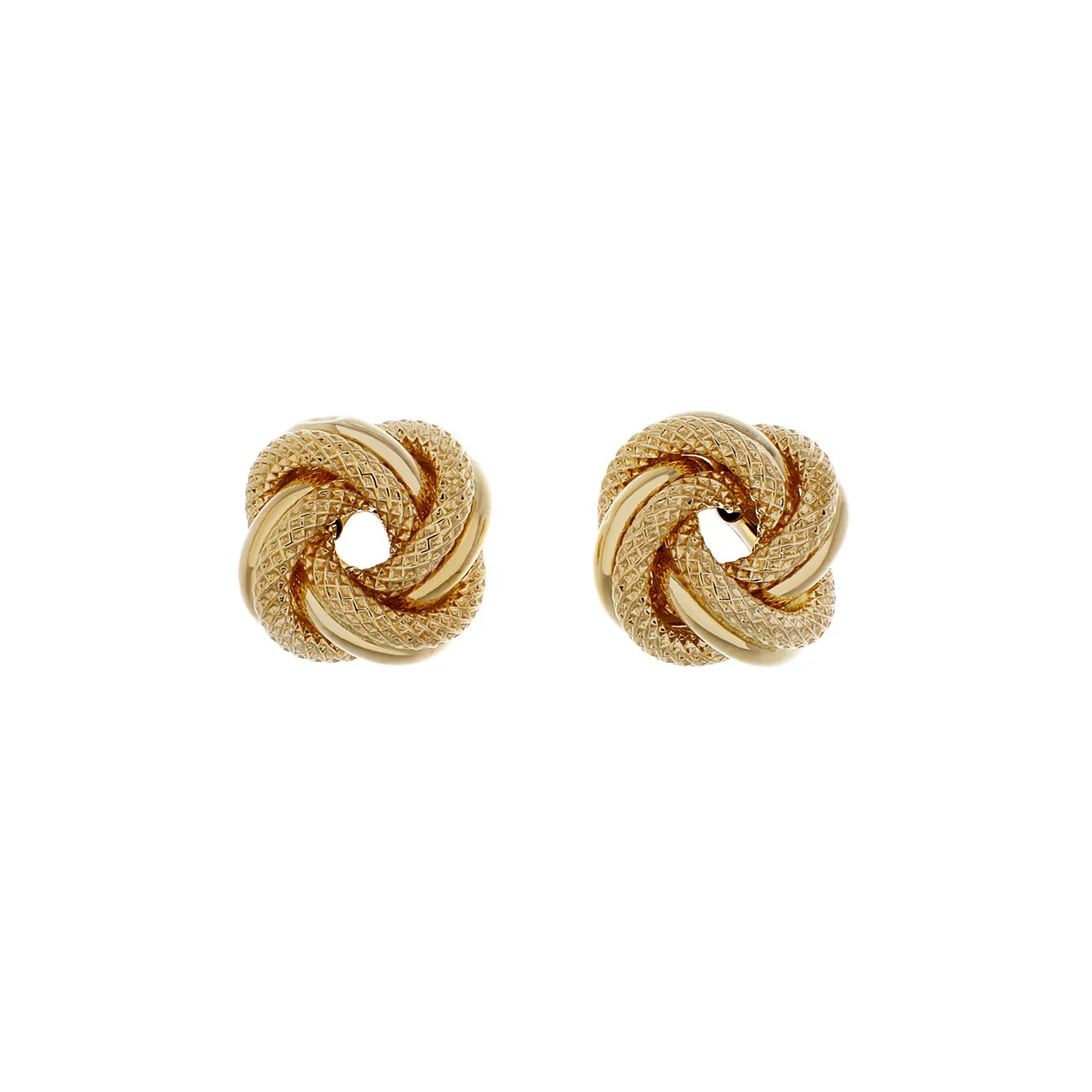 18K Yellow Gold Knot Earrings