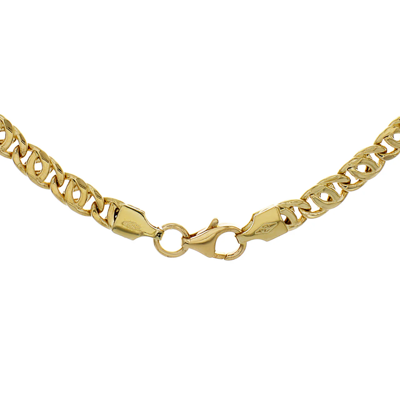 18K Yellow Gold Link Chain Necklace - Image 2