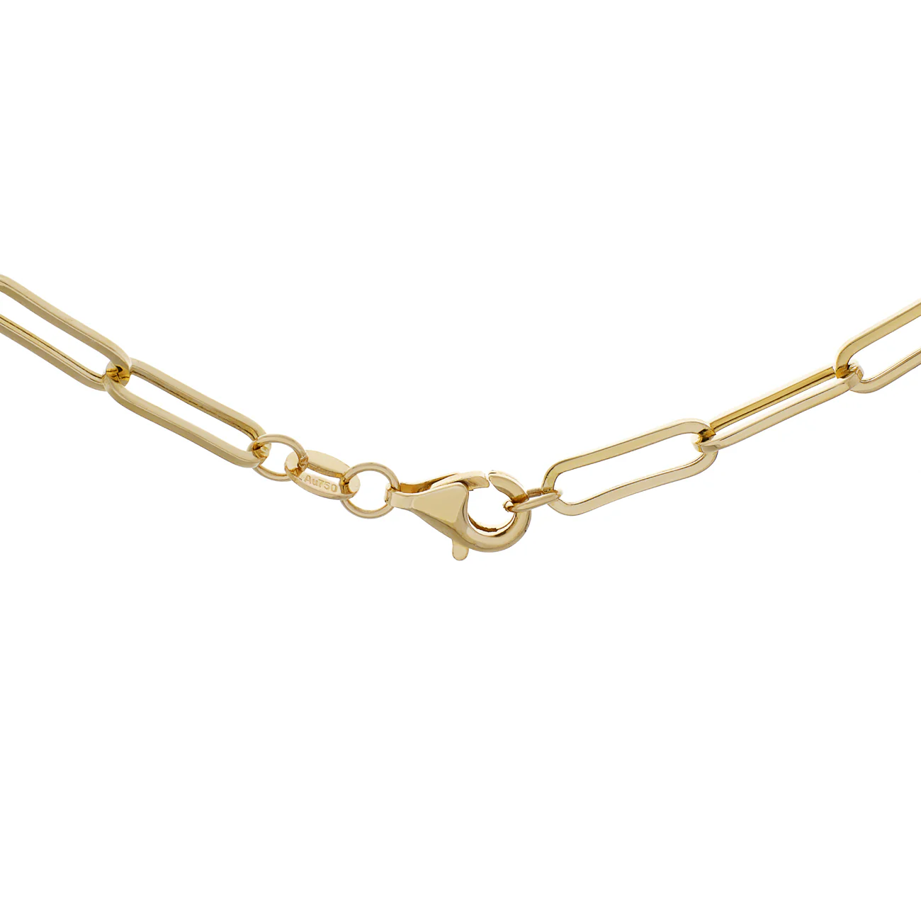 18K Yellow Gold Paperclip Chain - Image 2