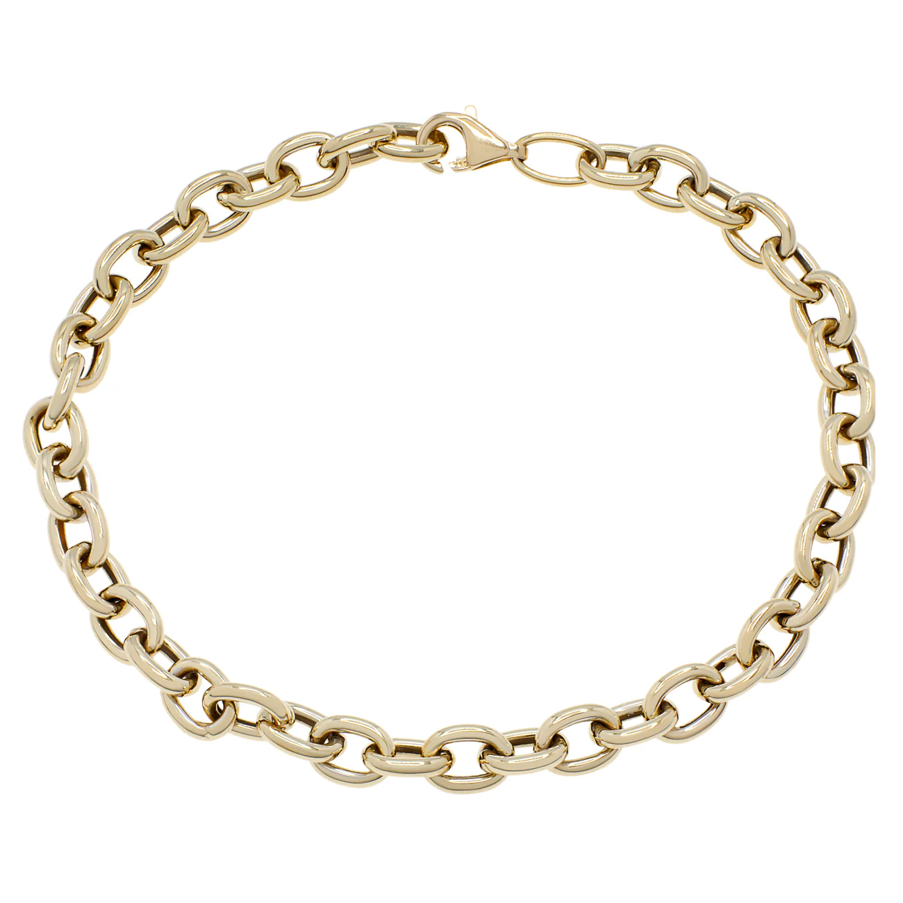 18K Yellow Gold Rolo Bracelet