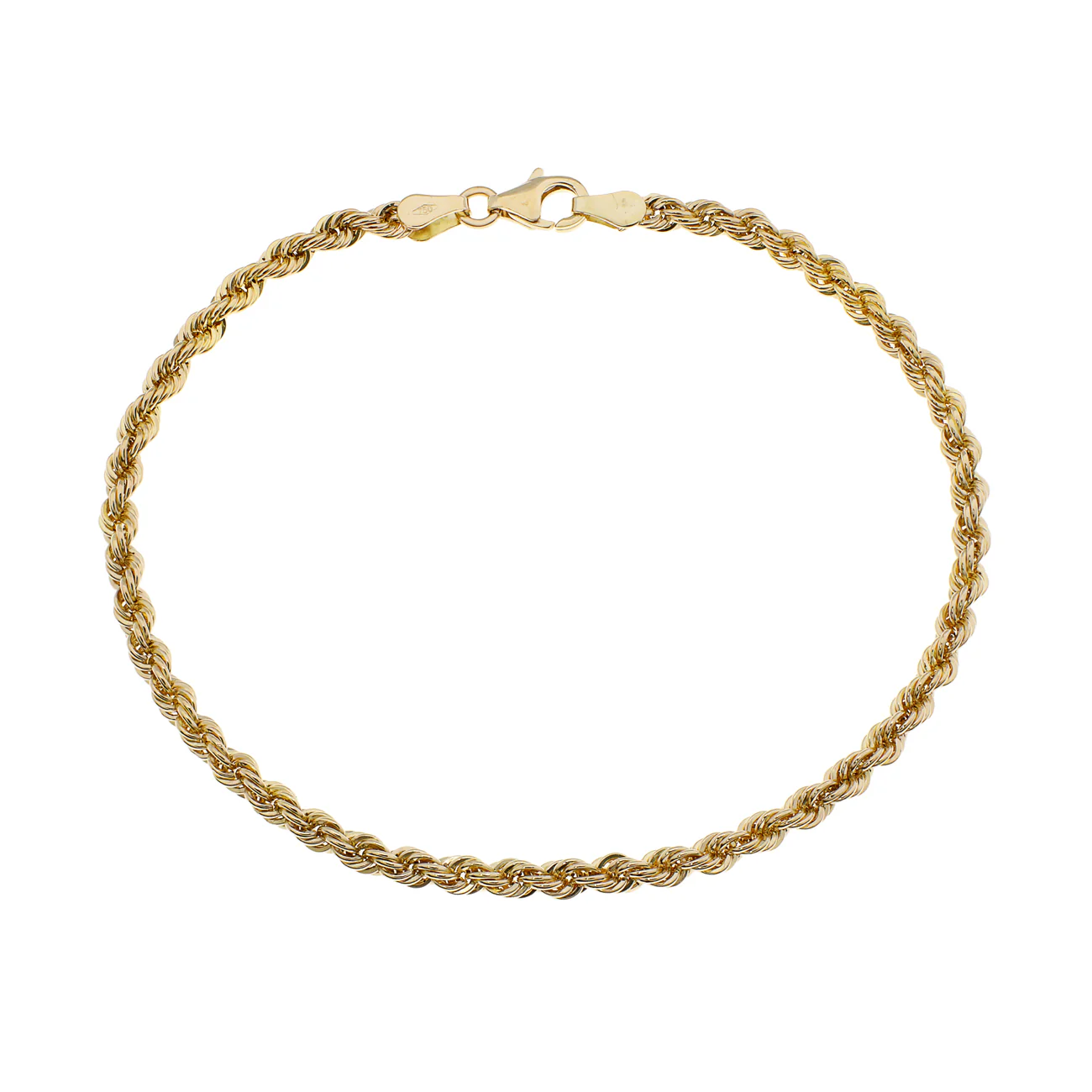 18K Yellow Gold Rope Bracelet