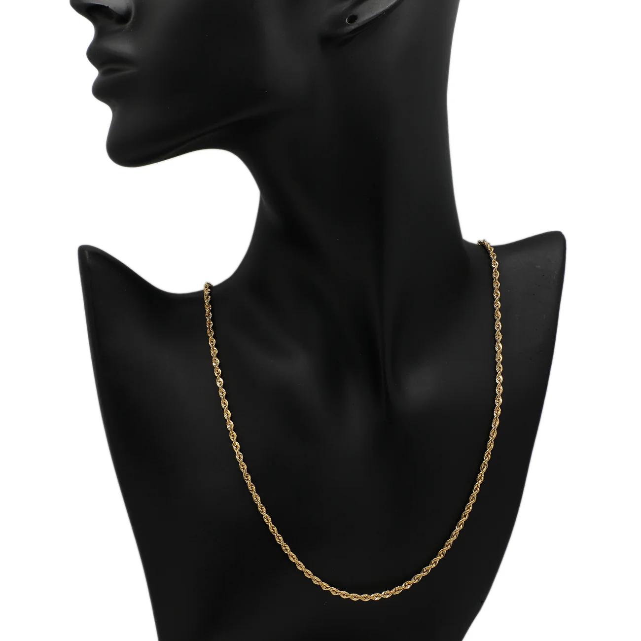 18K Yellow Gold Rope Chain - Image 3