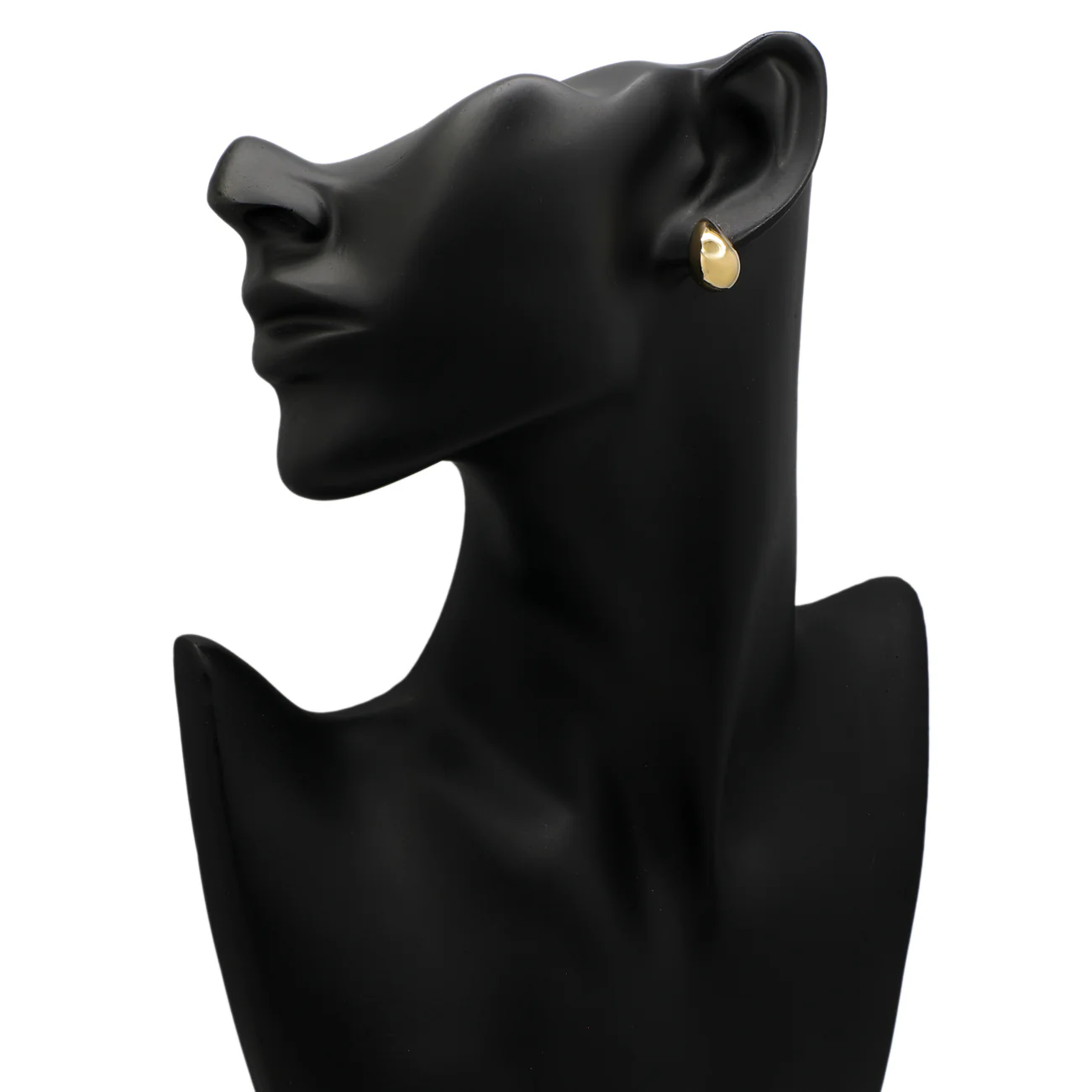18K Yellow Gold Teardrop Earrings - Image 3