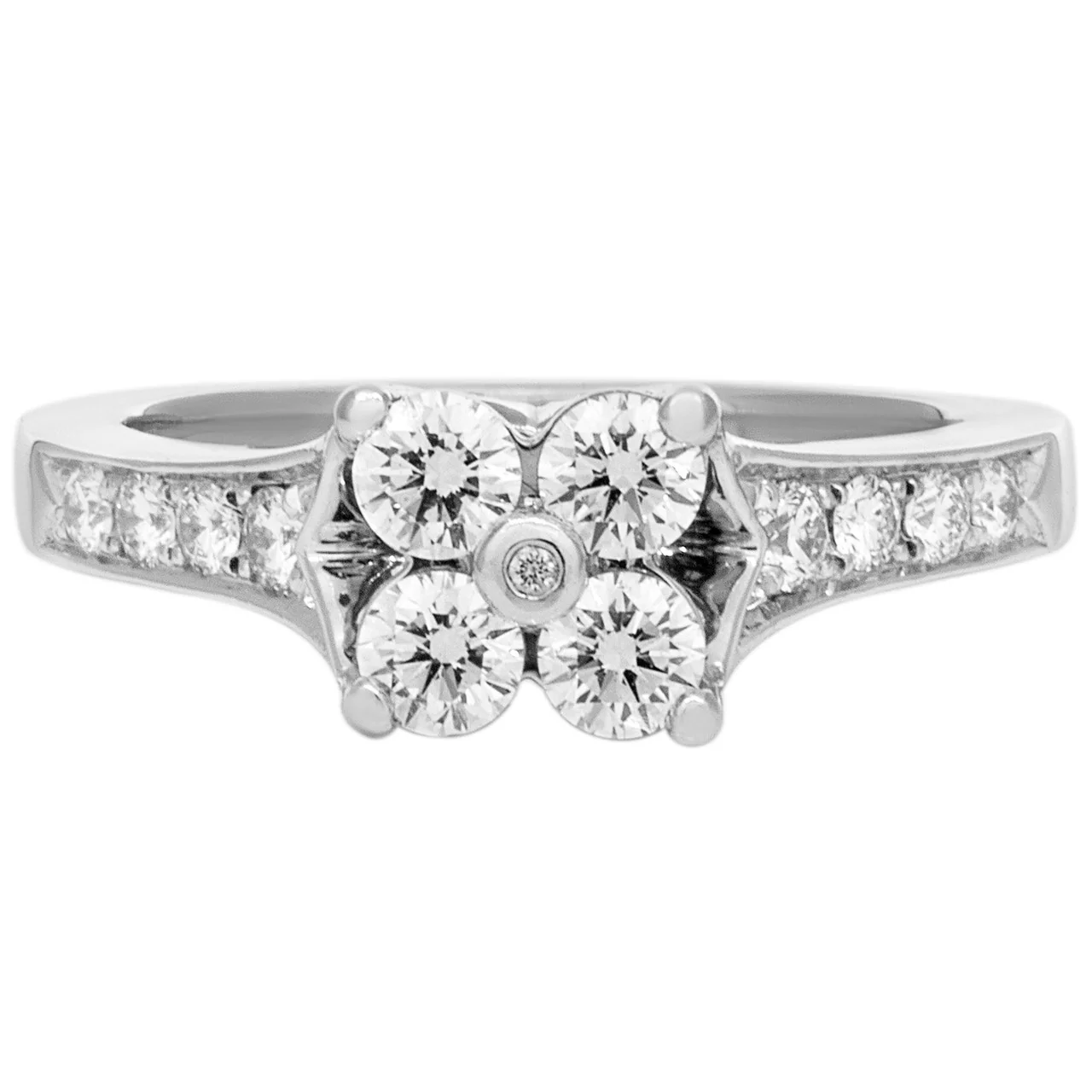 Platinum 0.60 Carat Diamond Ring