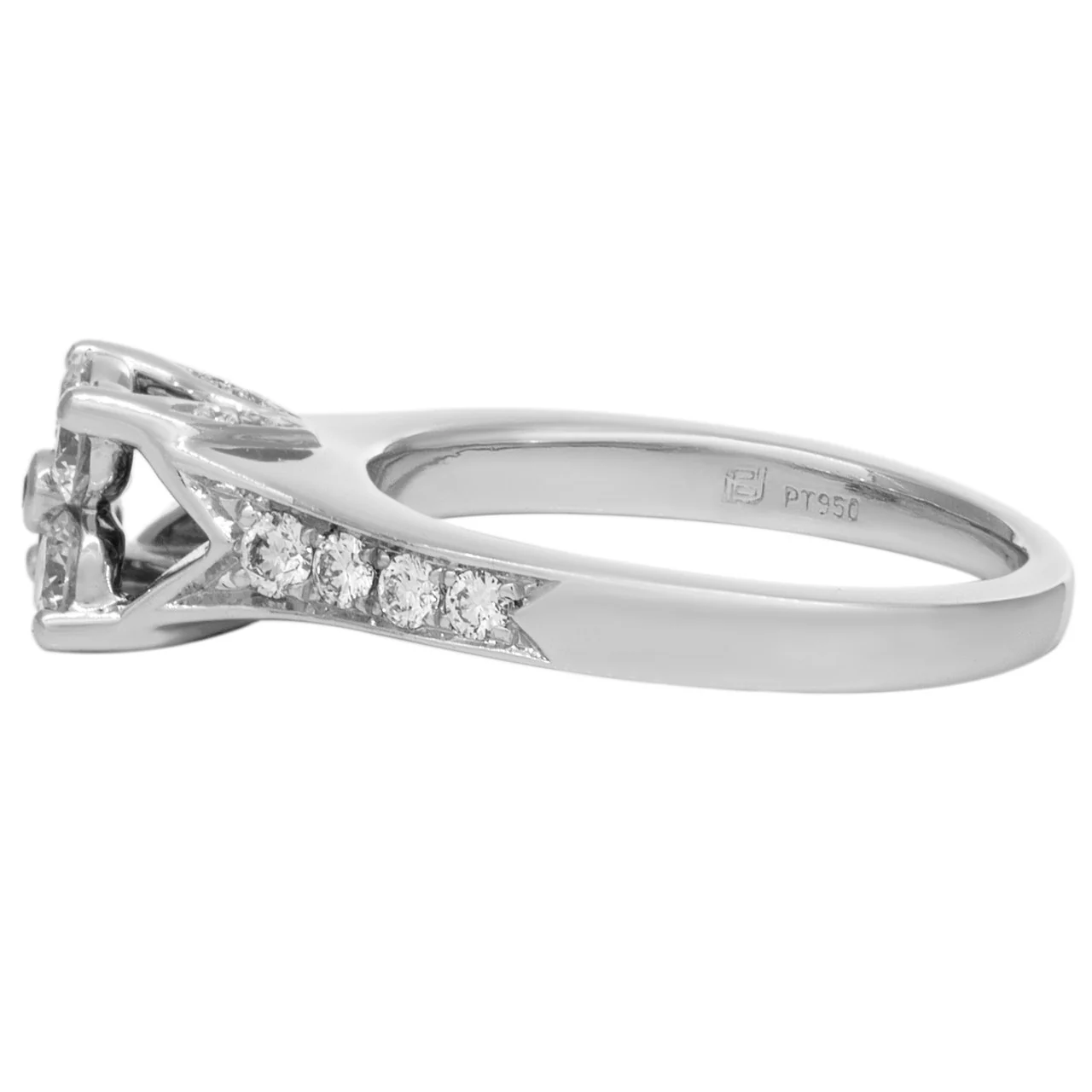 Platinum 0.60 Carat Diamond Ring - Image 2