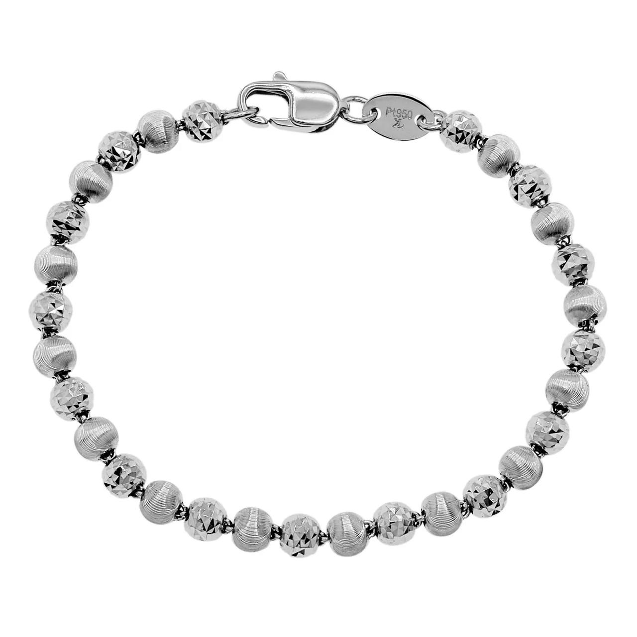 Platinum Bead Bracelet