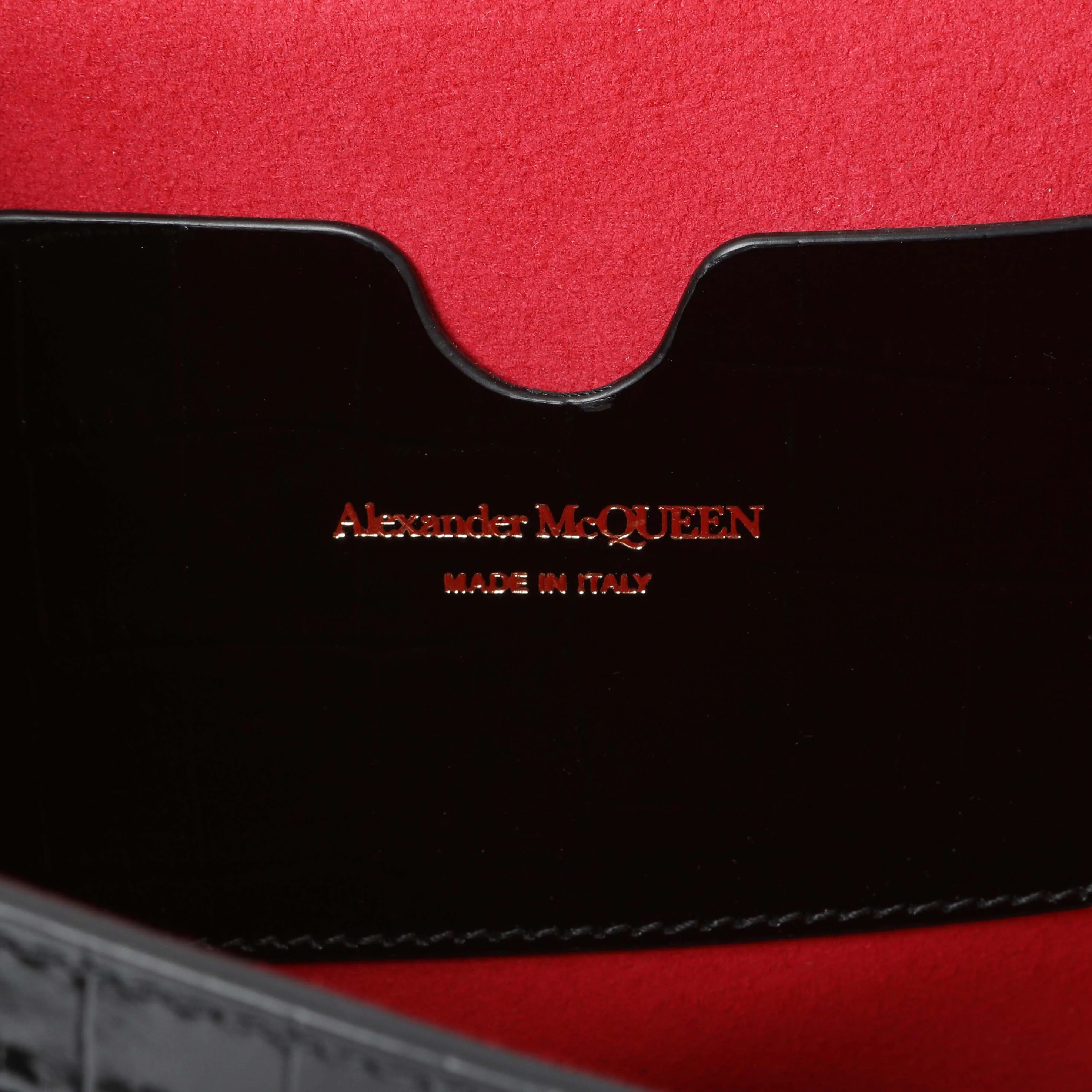 Alexander McQueen Skull Embellished Embossed Top Handle Bag - Image 5