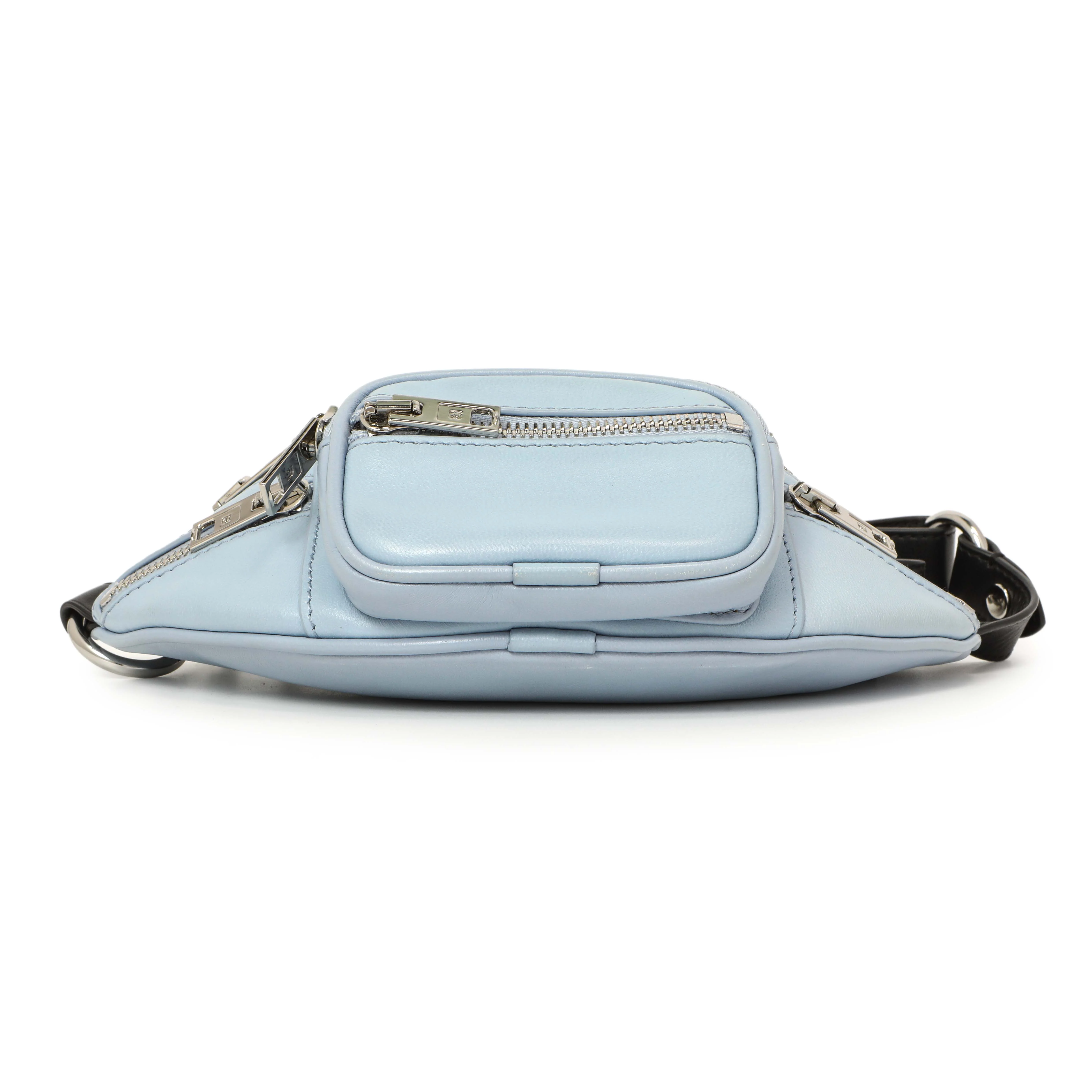 Alexander Wang Blue Lambskin Mini Attica Belt Bag - Image 3