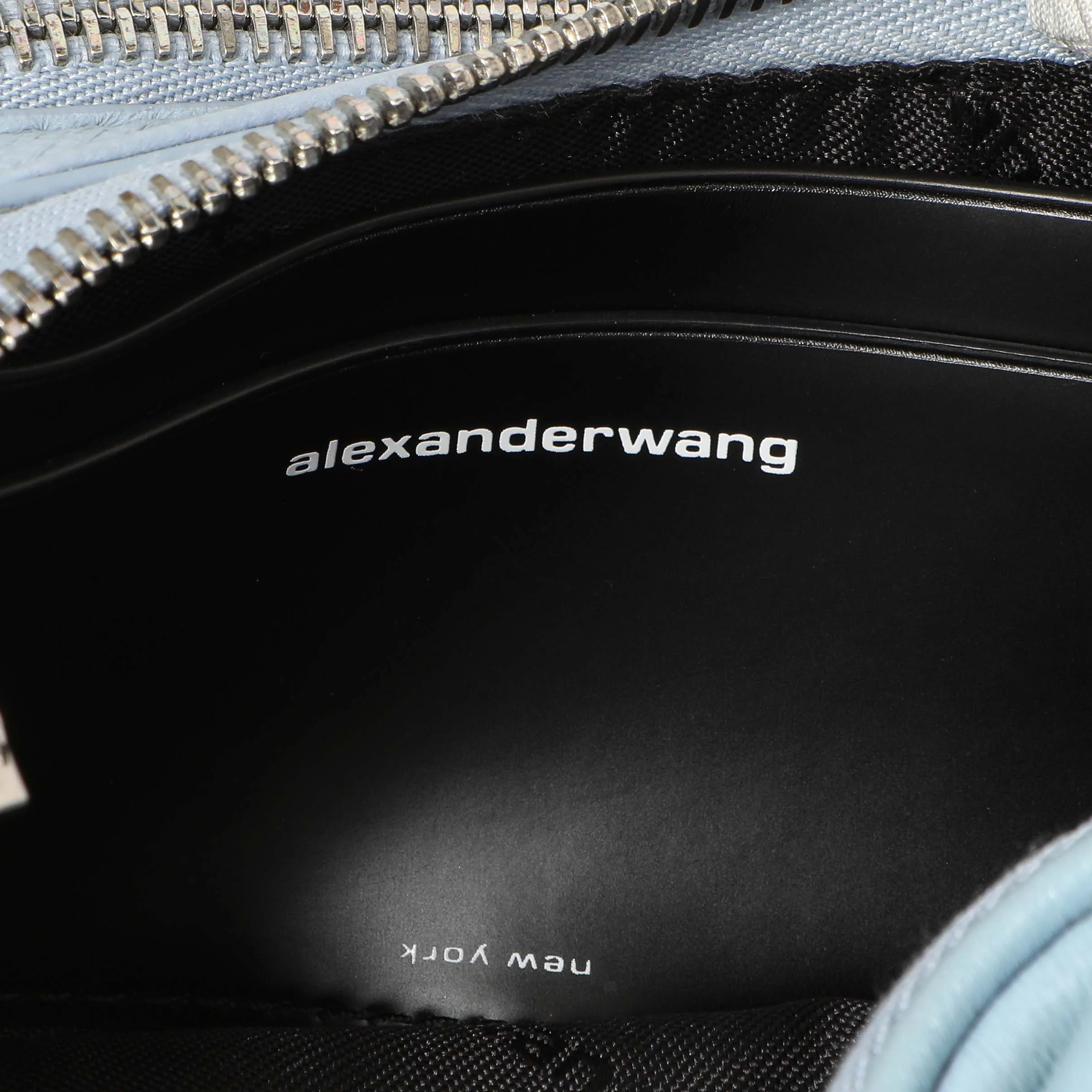 Alexander Wang Blue Lambskin Mini Attica Belt Bag - Image 5