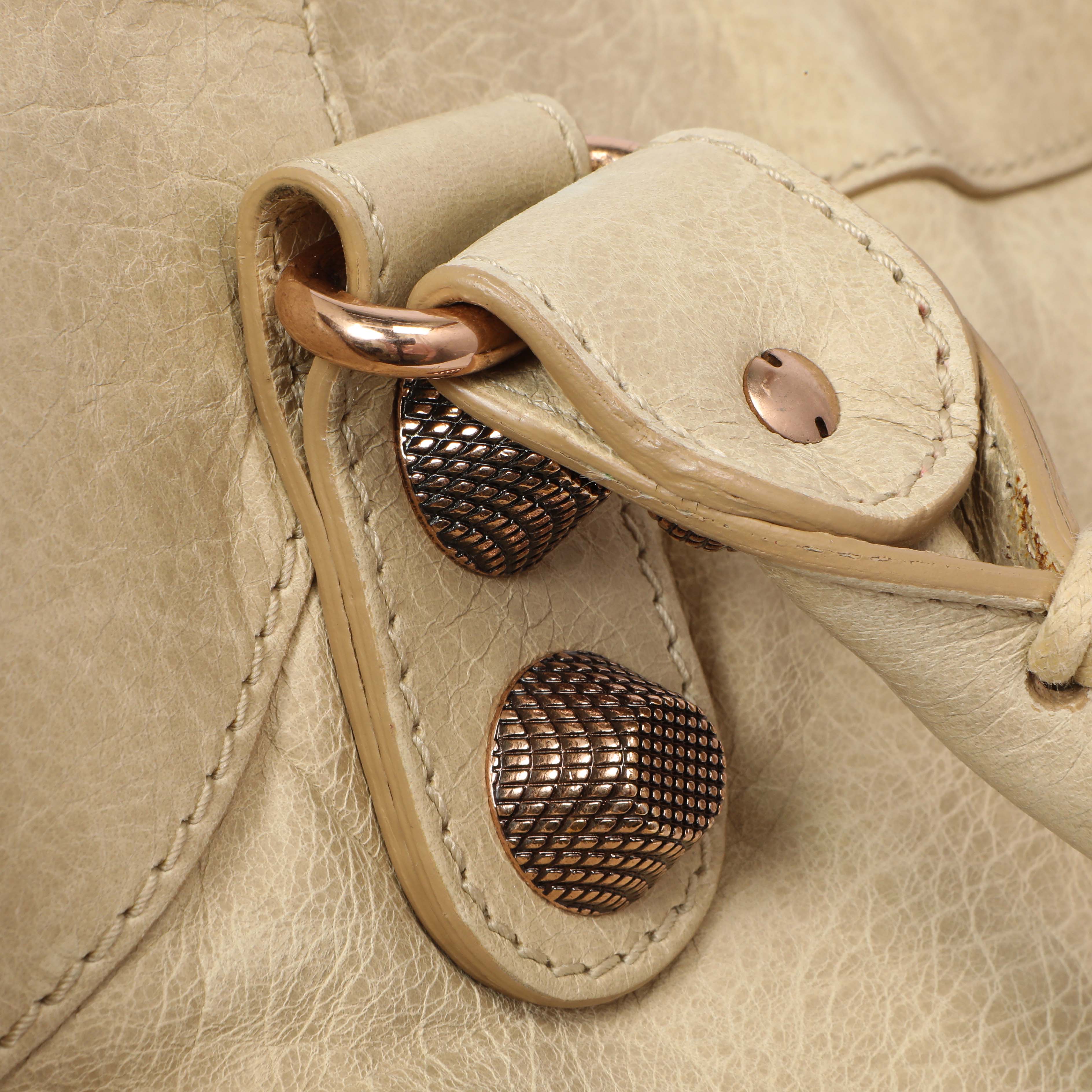 Balenciaga Beige Lambskin Giant 21 City - Image 12
